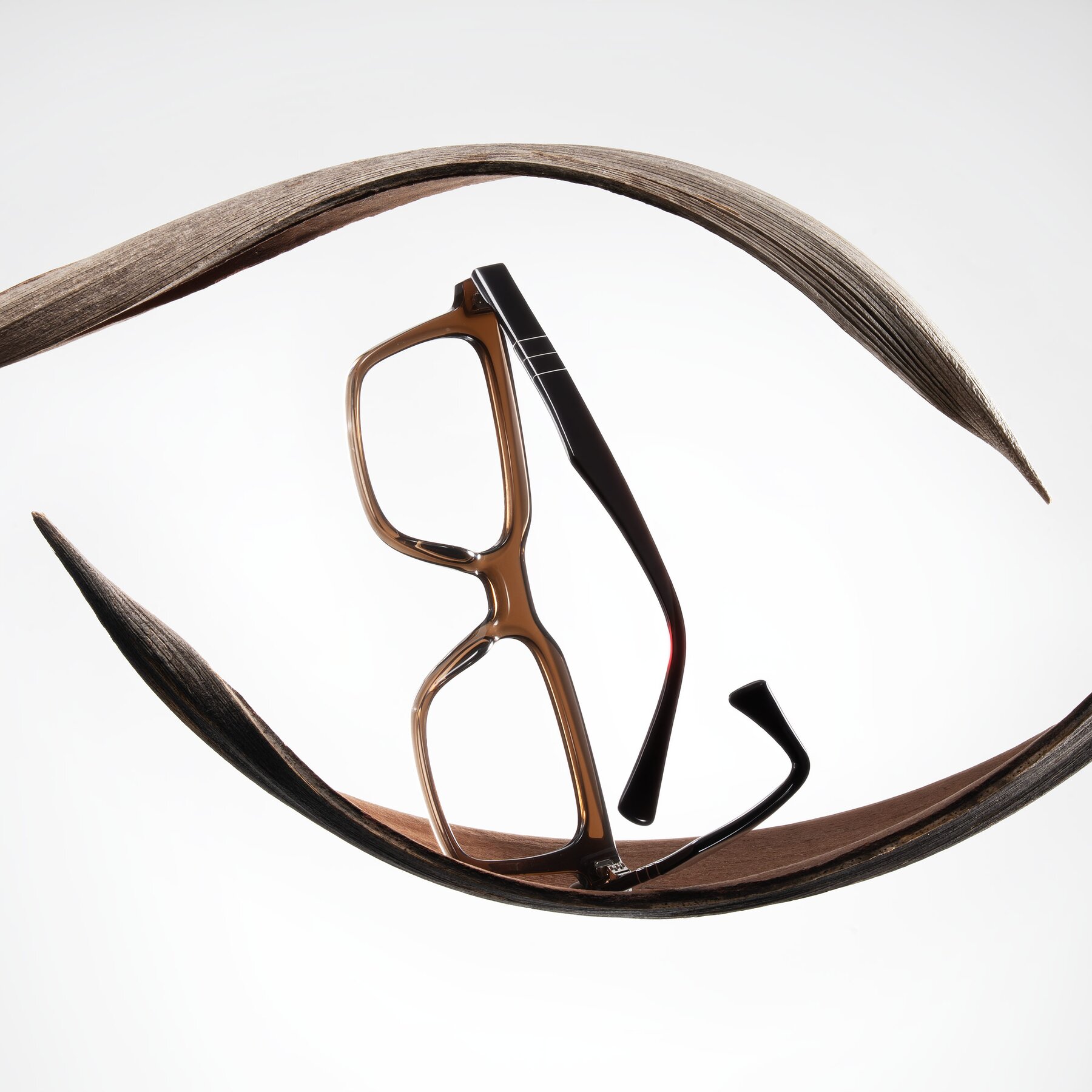 Lifestyle photography #1 of Itasca in Brown with Clear Eyeglass Lenses