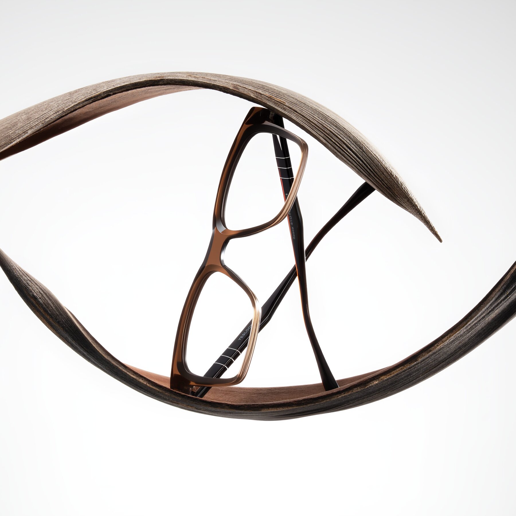 Lifestyle photography #2 of Itasca in Brown with Clear Eyeglass Lenses