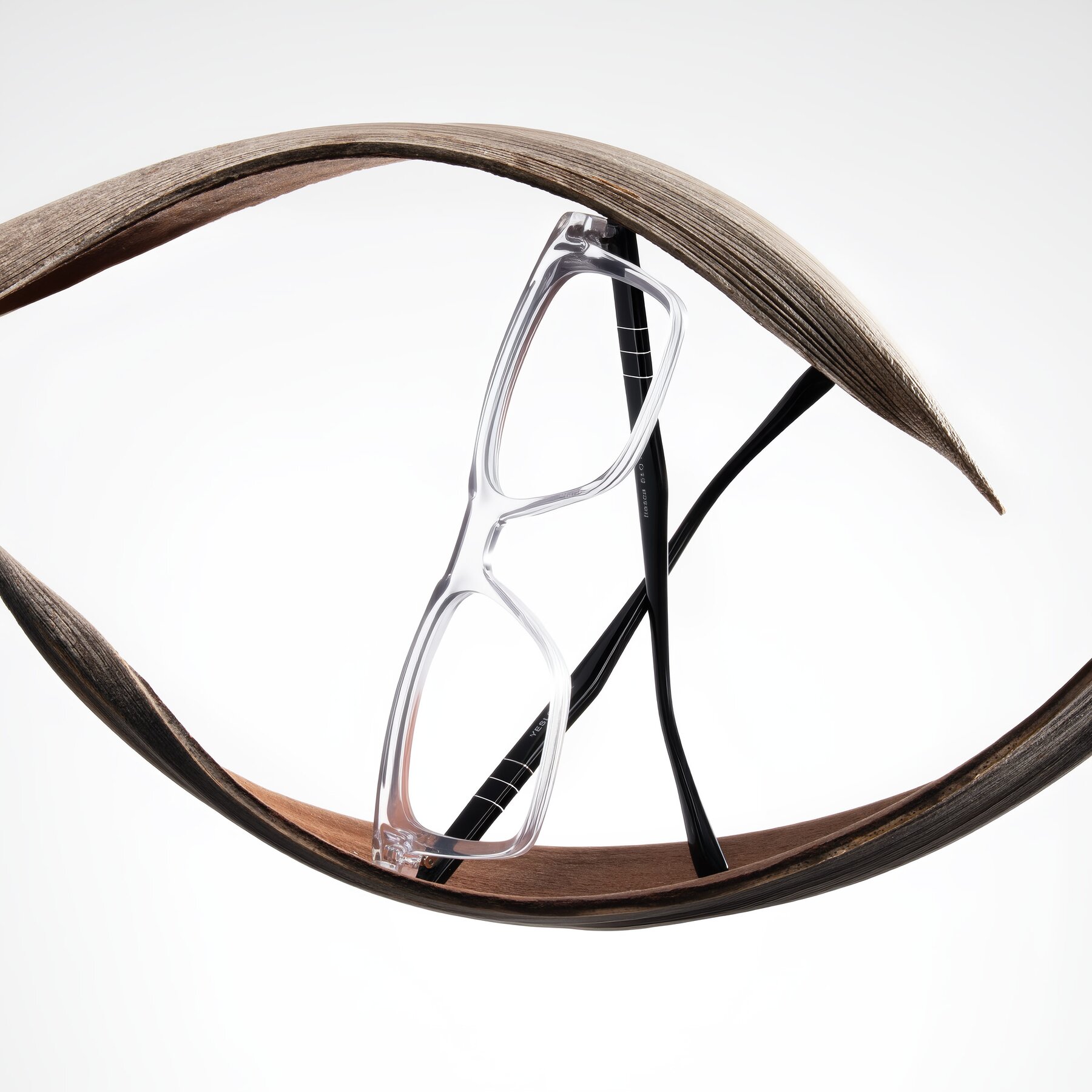 Lifestyle photography #2 of Itasca in Clear/Black with Clear Blue Light Blocking Lenses