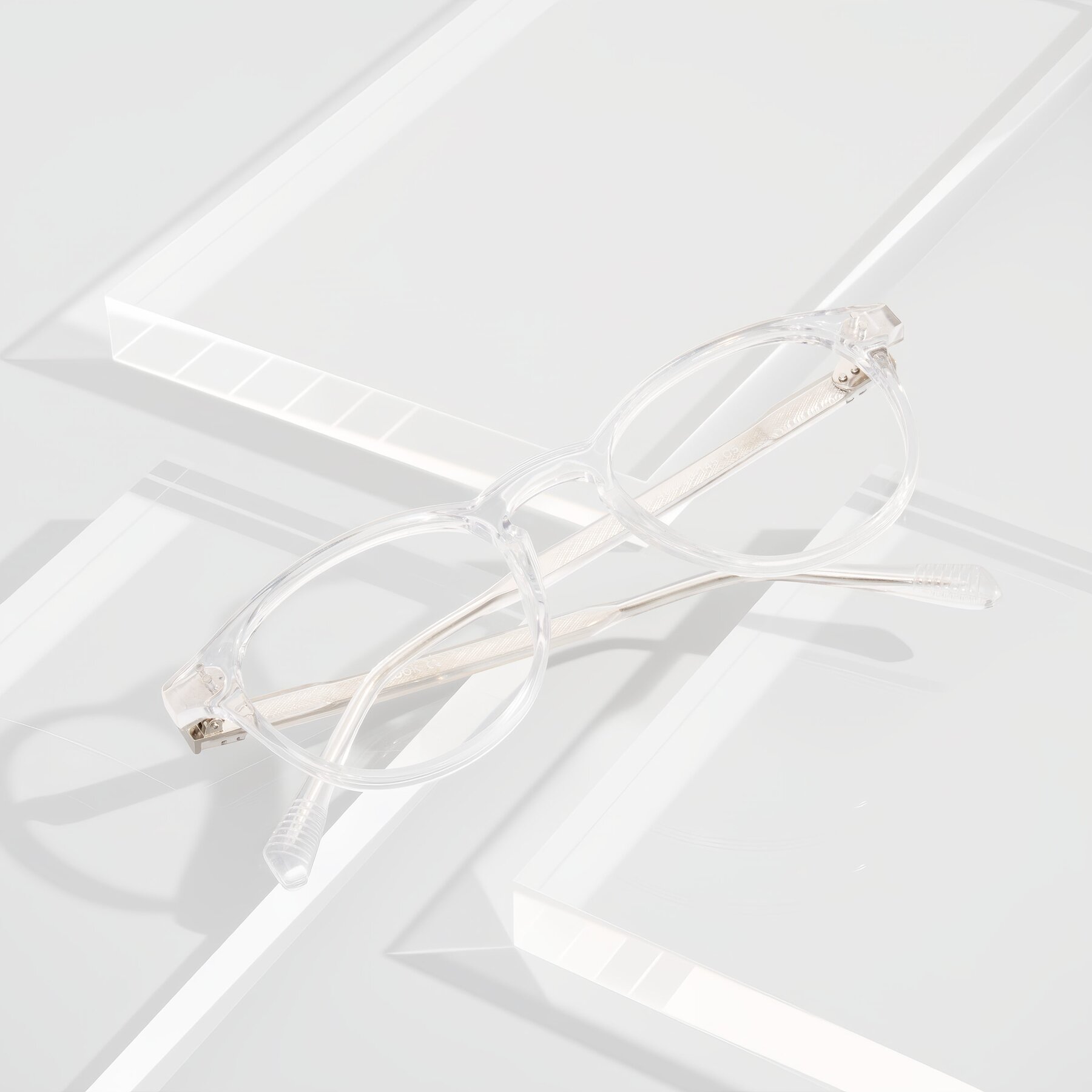 Lifestyle photography #1 of Dayen in Clear with Clear Reading Eyeglass Lenses