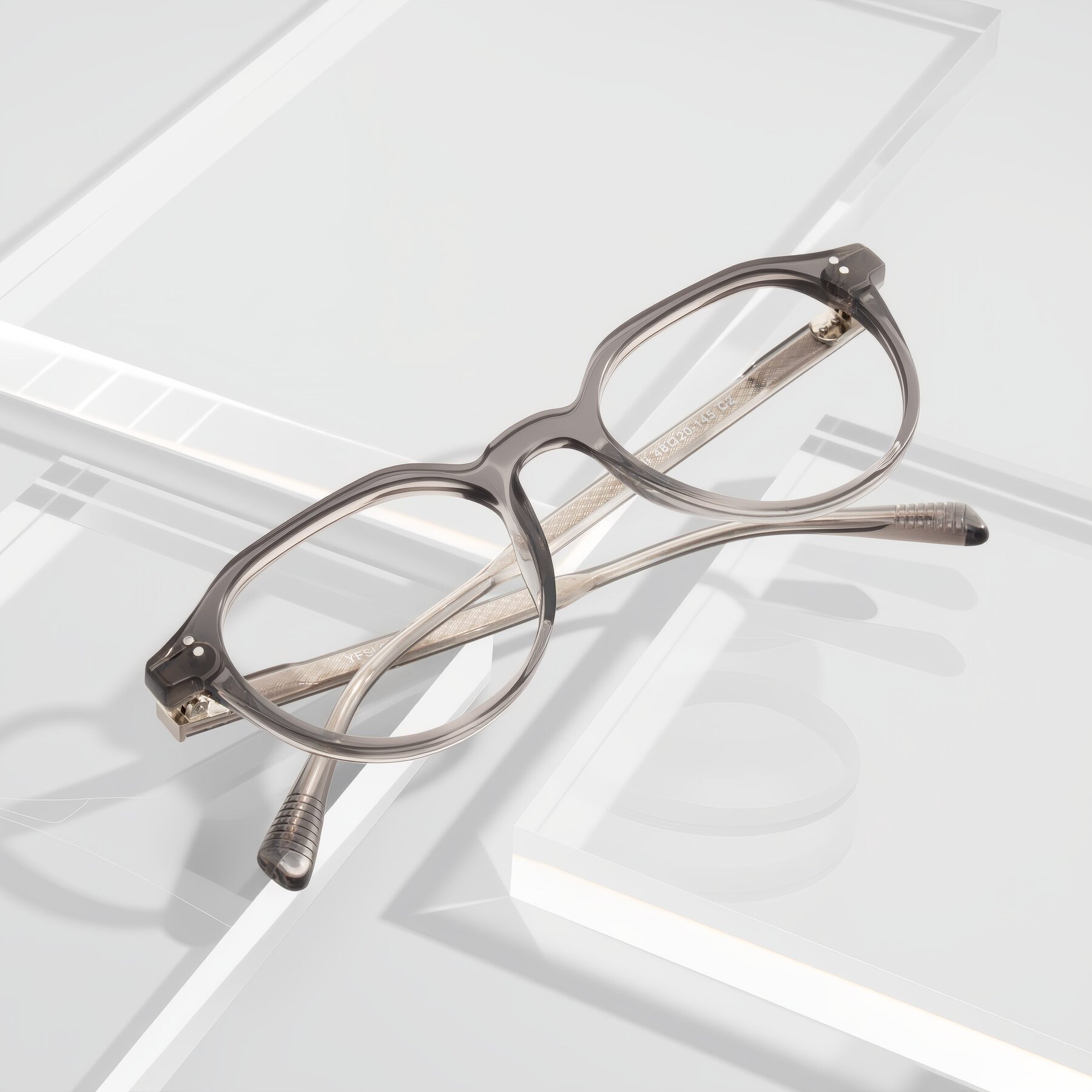 Lifestyle photography #1 of Cotaii in Gray with Clear Reading Eyeglass Lenses