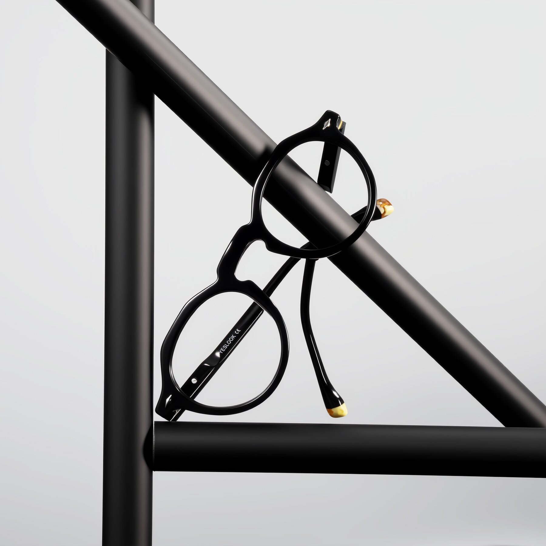 Lifestyle photography #1 of Orta in Black with Clear Reading Eyeglass Lenses