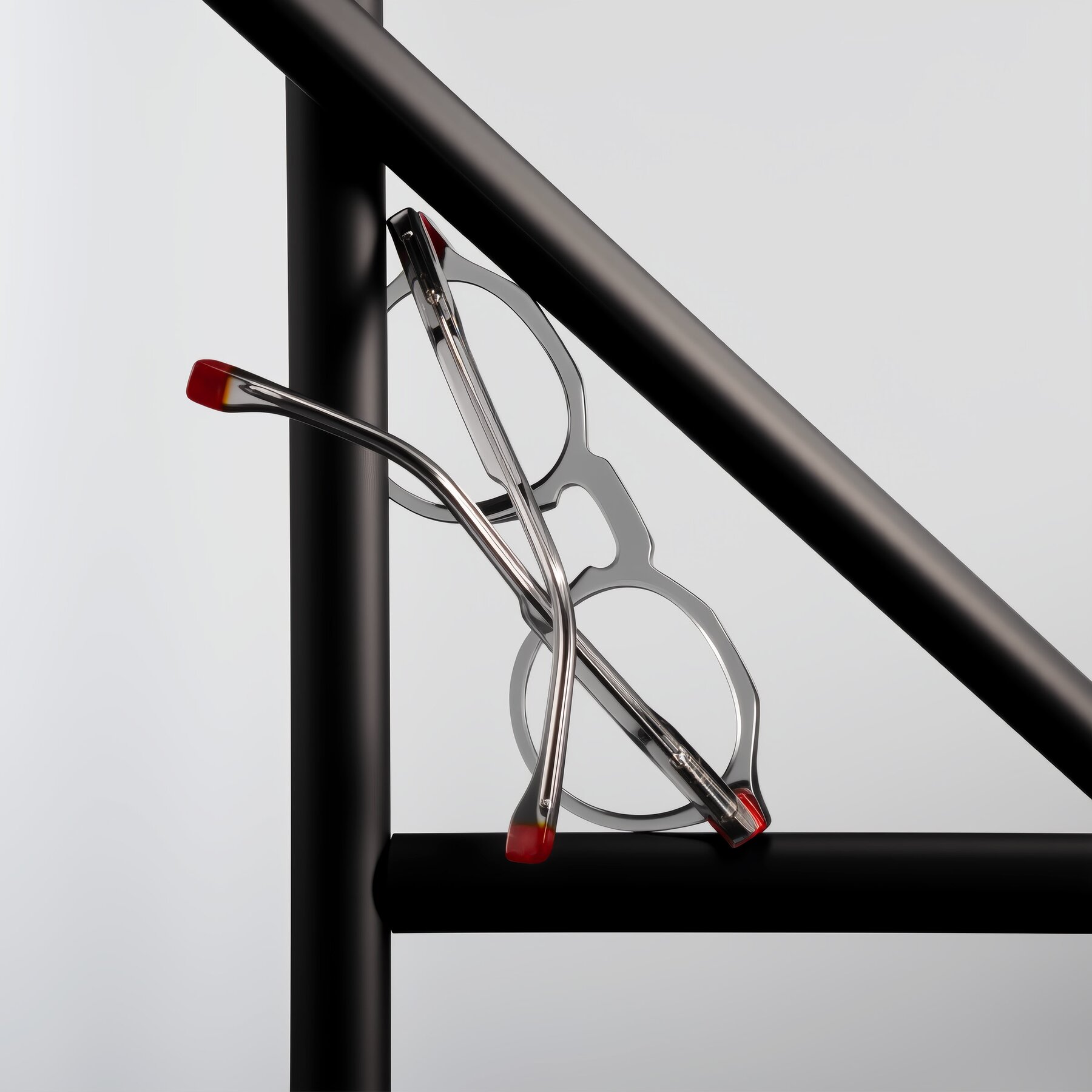 Lifestyle photography #2 of Orta in Gray with Clear Reading Eyeglass Lenses