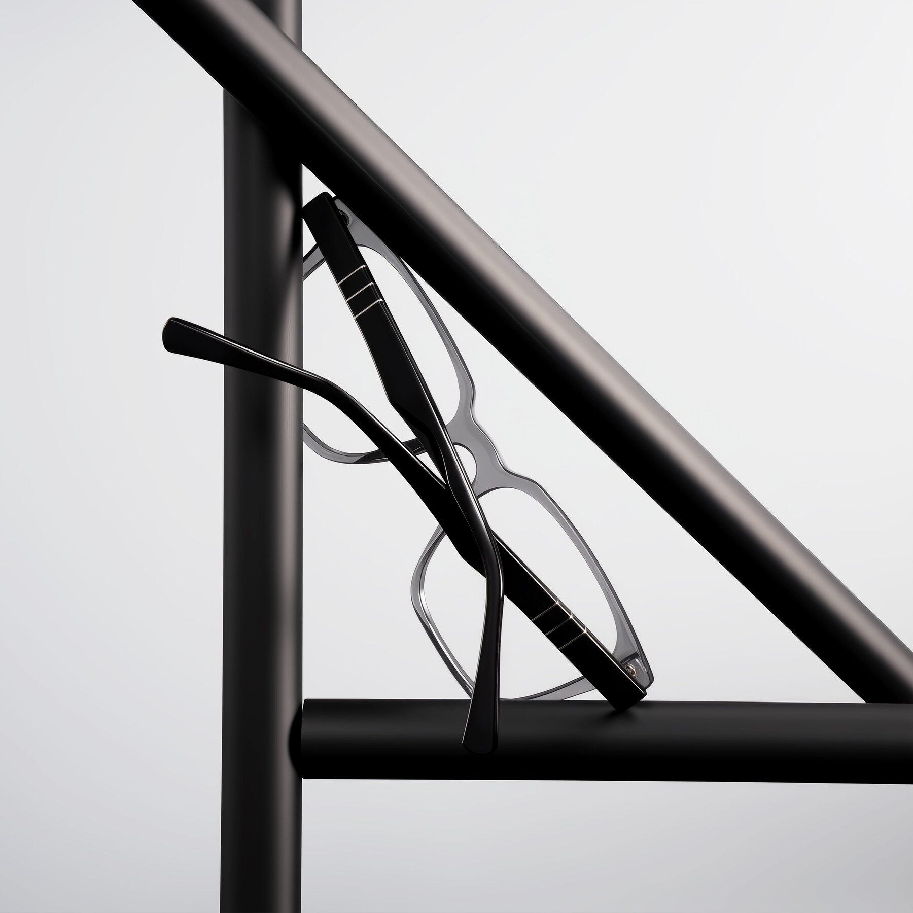 Lifestyle photography #1 of Doelum in Gray/Black with Clear Reading Eyeglass Lenses