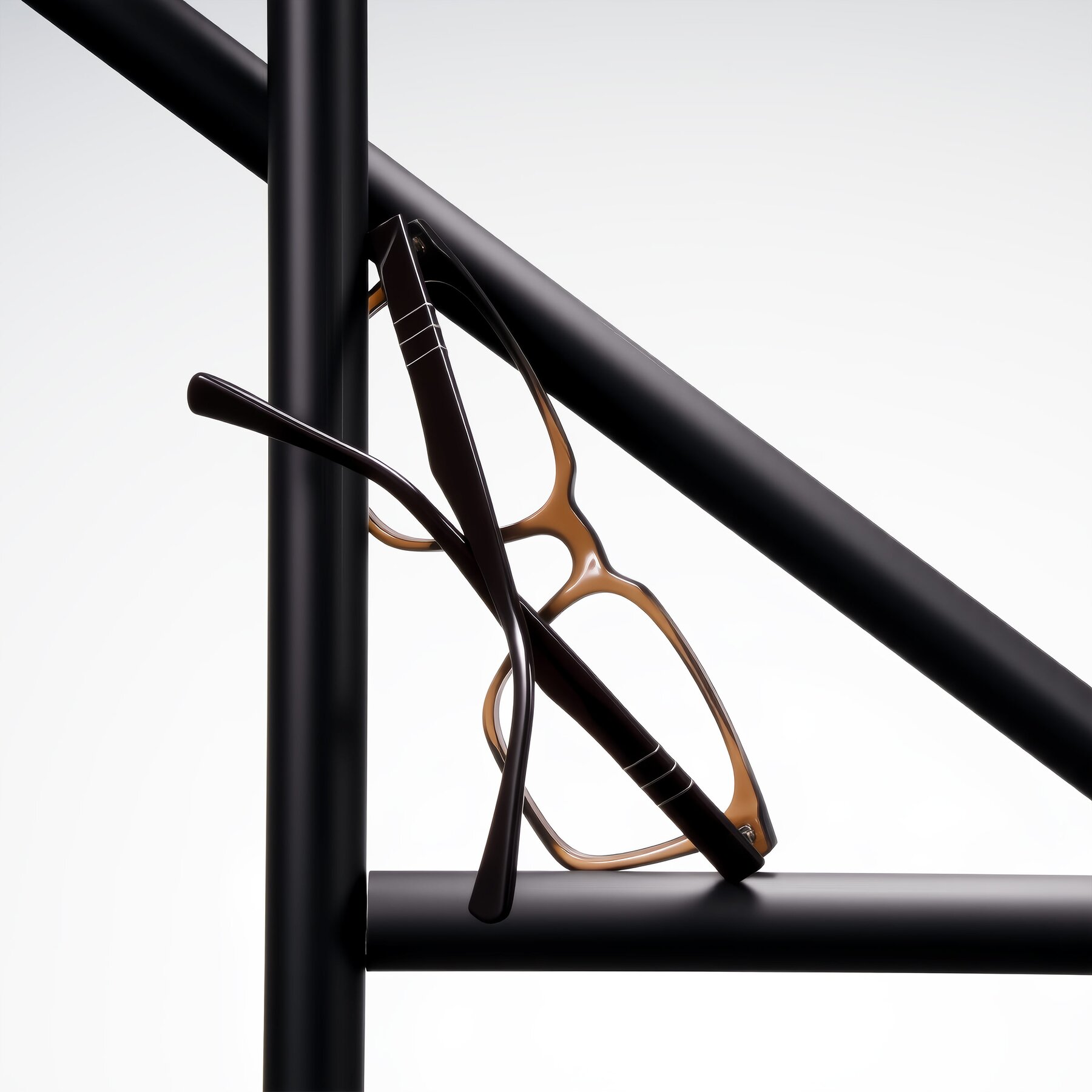 Lifestyle photography #2 of Doelum in Brown with Clear Reading Eyeglass Lenses