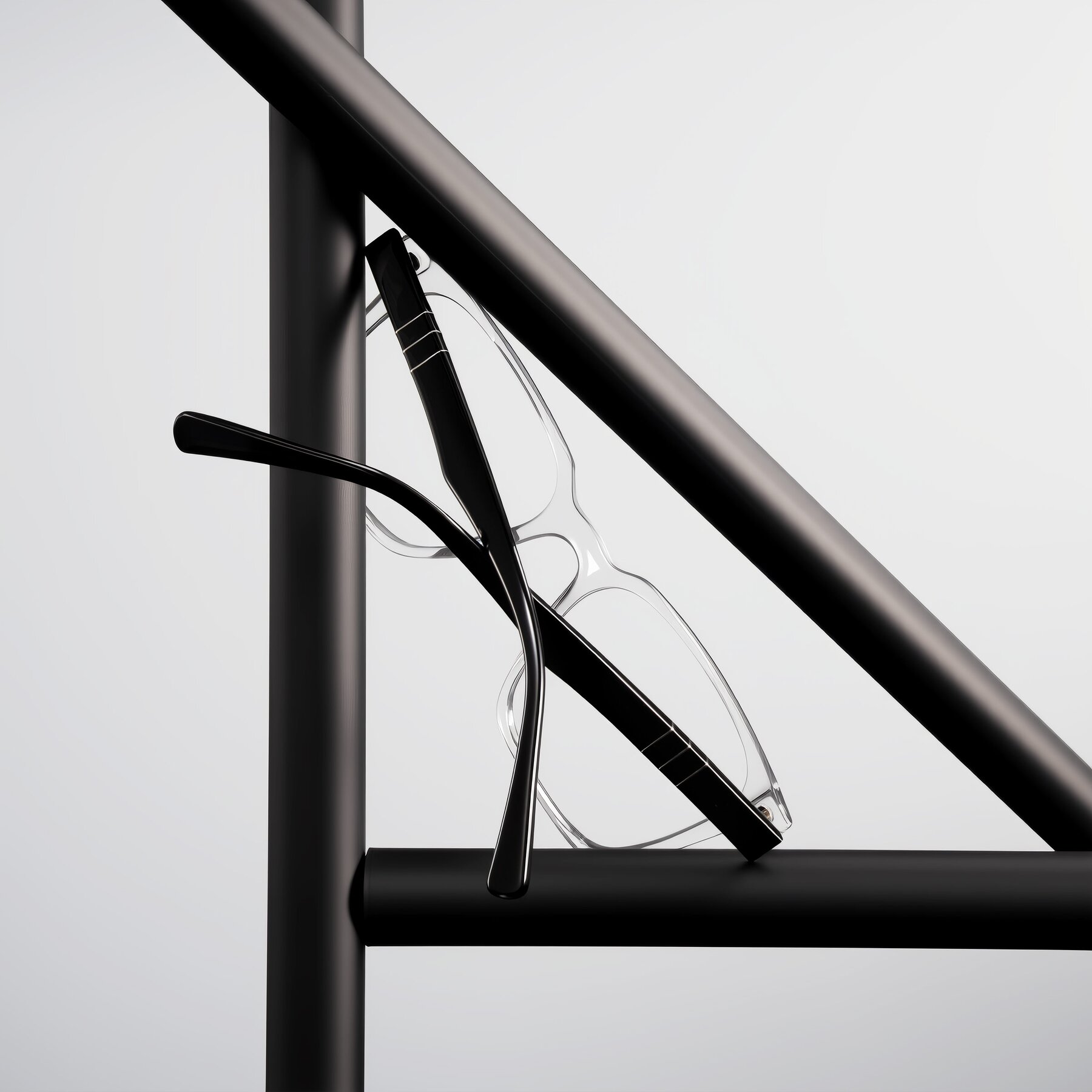 Lifestyle photography #2 of Doelum in Clear/Black with Clear Eyeglass Lenses