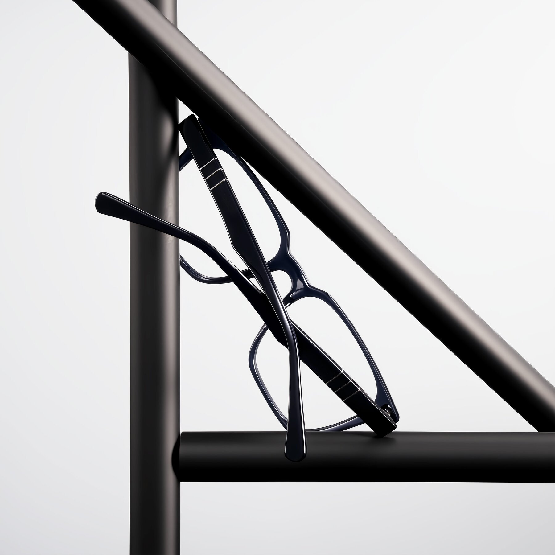 Lifestyle photography #2 of Doelum in Dark Navy with Clear Blue Light Blocking Lenses