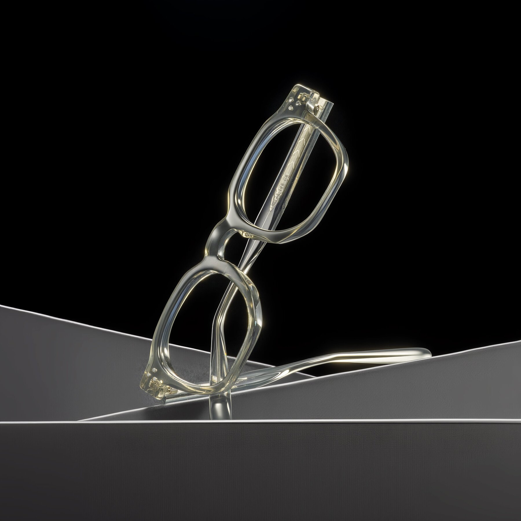 Lifestyle photography #1 of Muzik in Light Gray to Charcoal Shift with Clear Blue Light Blocking Lenses