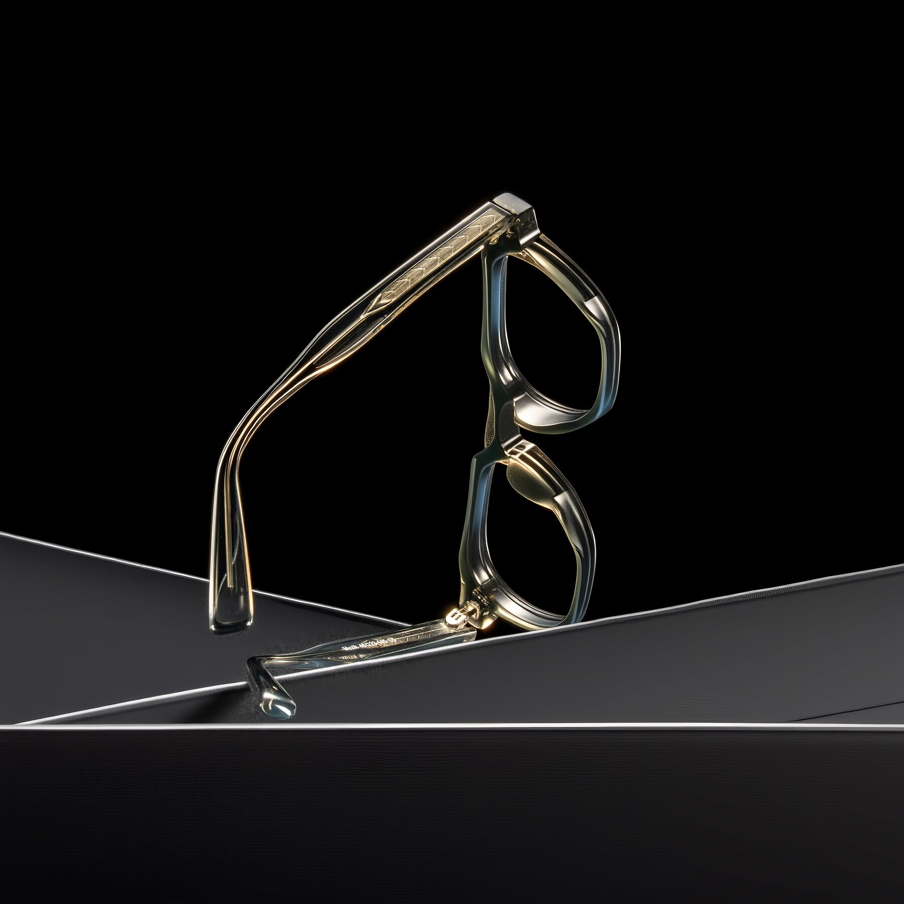 Lifestyle photography #2 of Muzik in Light Gray to Charcoal Shift with Clear Blue Light Blocking Lenses