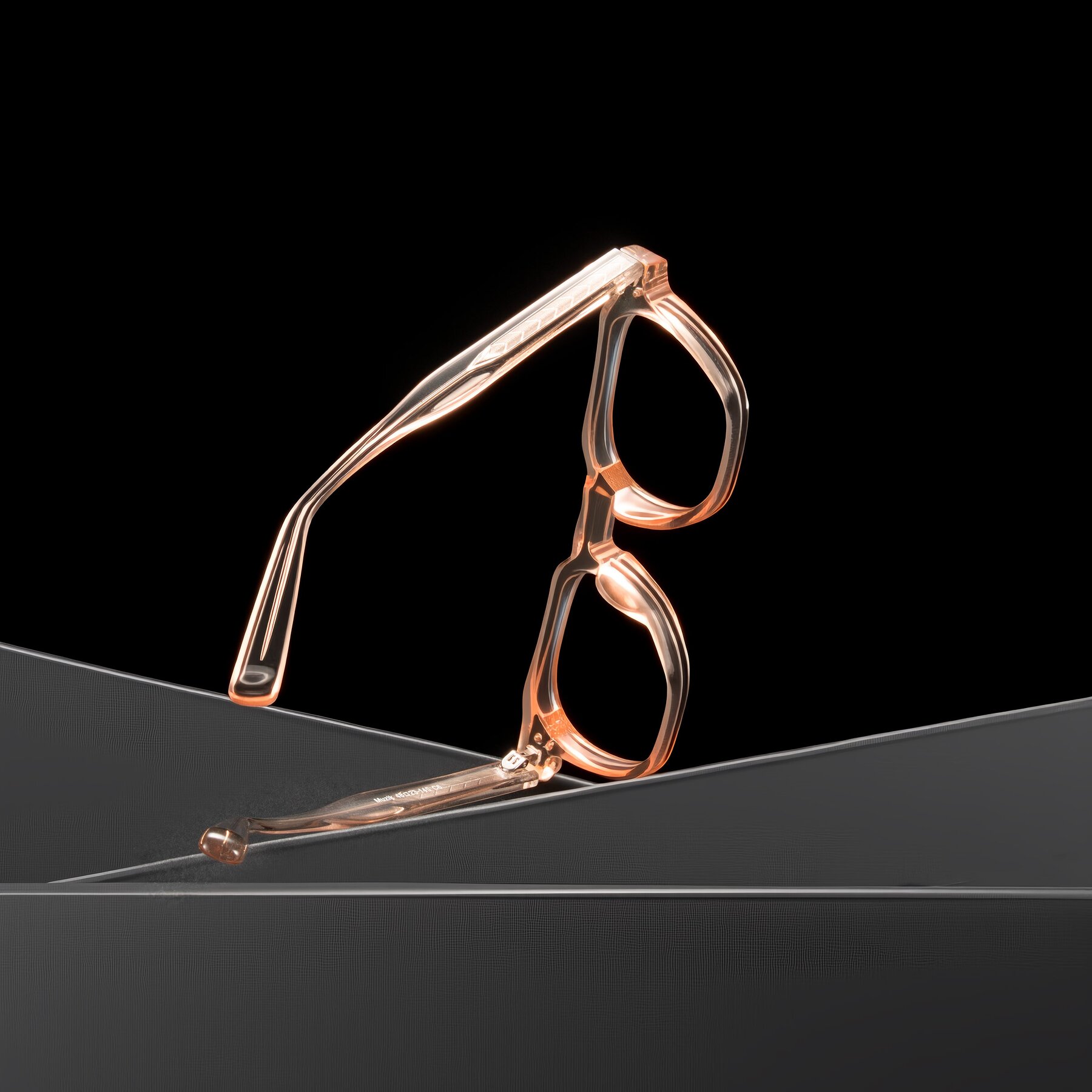 Lifestyle photography #2 of Muzik in Coral to Vermilion Shift with Clear Blue Light Blocking Lenses