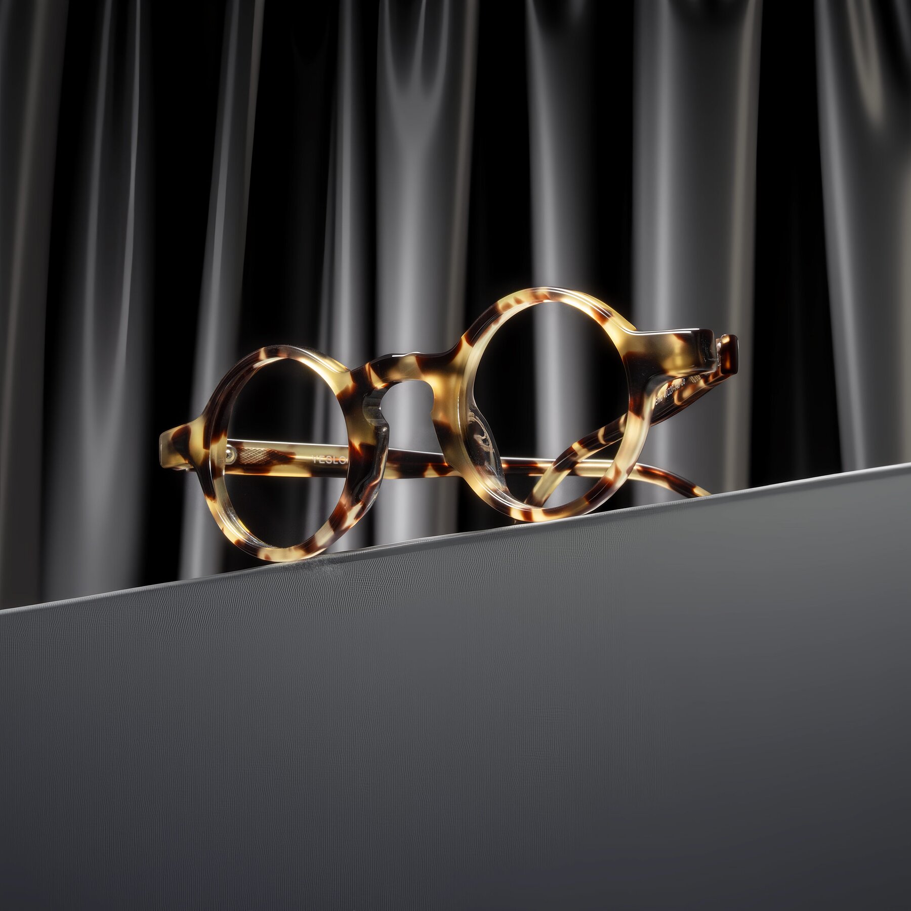 Lifestyle photography #1 of Enno in Ivory Tortoise with Clear Blue Light Blocking Lenses