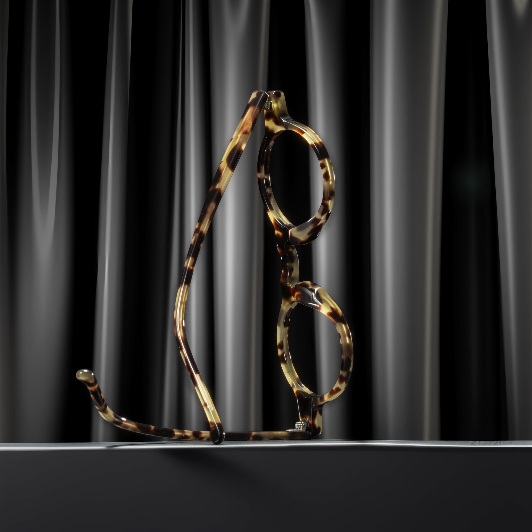 Lifestyle photography #2 of Enno in Ivory Tortoise with Clear Blue Light Blocking Lenses