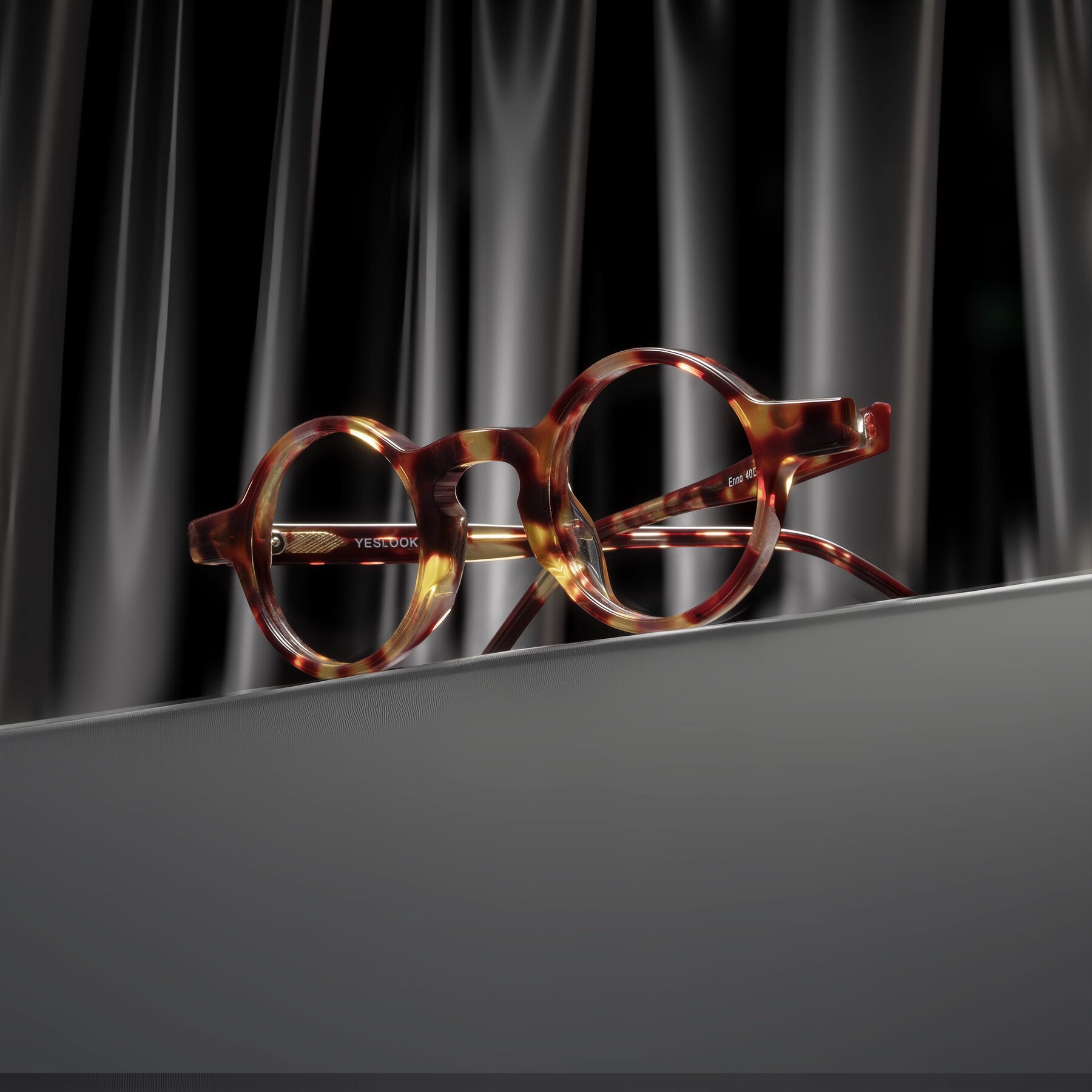 Lifestyle photography #1 of Enno in Tortoise with Clear Blue Light Blocking Lenses