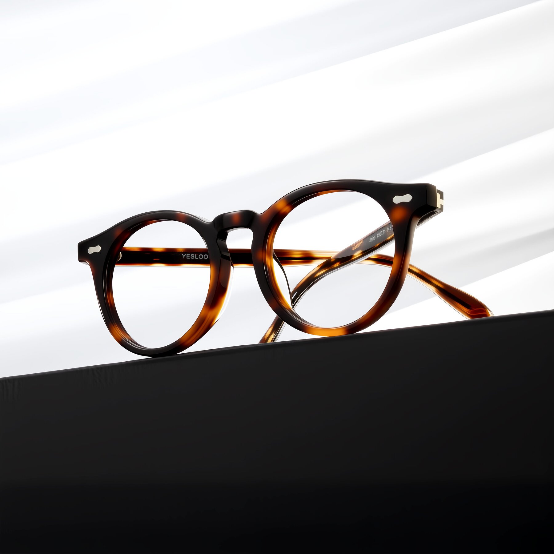 Lifestyle photography #1 of Jairo in Tortoise with Clear Reading Eyeglass Lenses