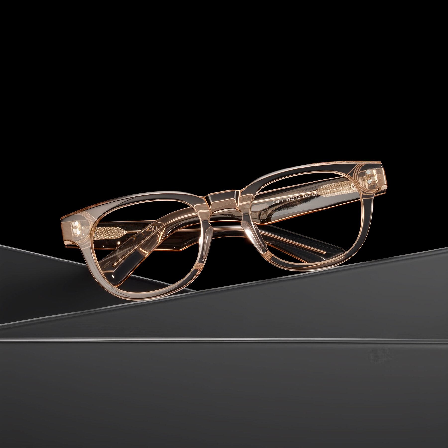 Lifestyle photography #1 of Jasiri in Light Amber with Clear Blue Light Blocking Lenses