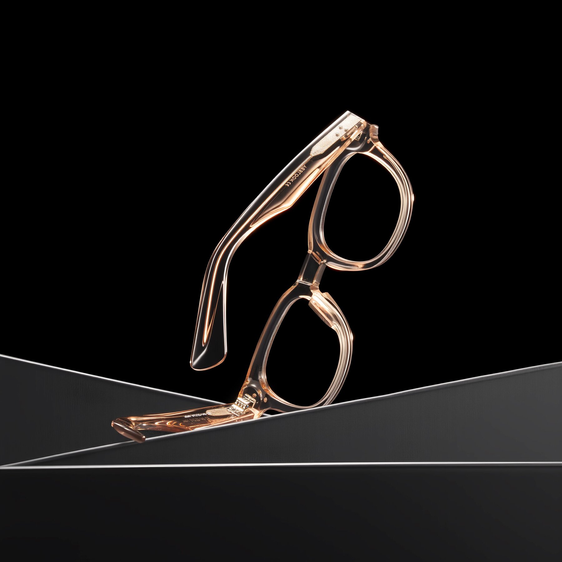 Lifestyle photography #2 of Jasiri in Light Amber with Clear Blue Light Blocking Lenses