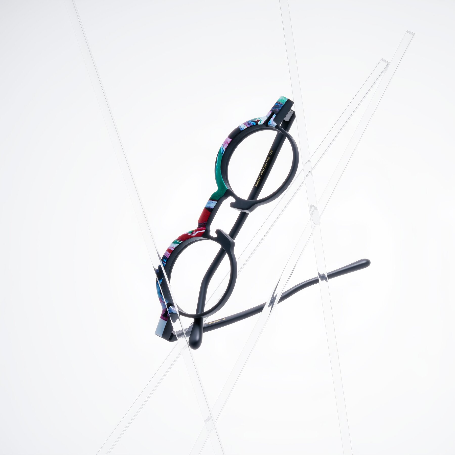 Lifestyle photography #1 of Maizel in Deep Night with Clear Eyeglass Lenses