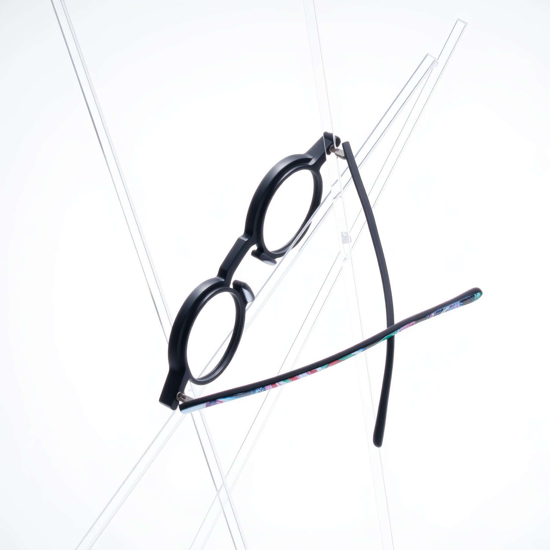 Lifestyle photography #2 of Maizel in Deep Night with Clear Eyeglass Lenses