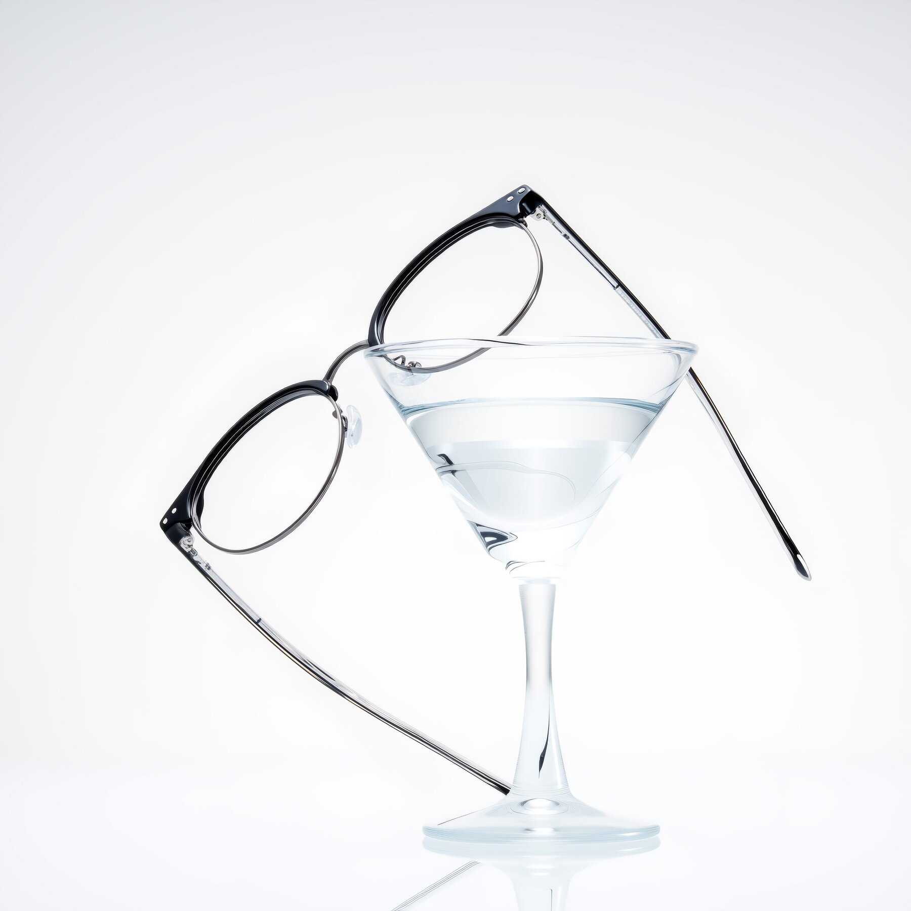 Lifestyle photography #2 of Karnes in Black/Gunmetal with Clear Eyeglass Lenses