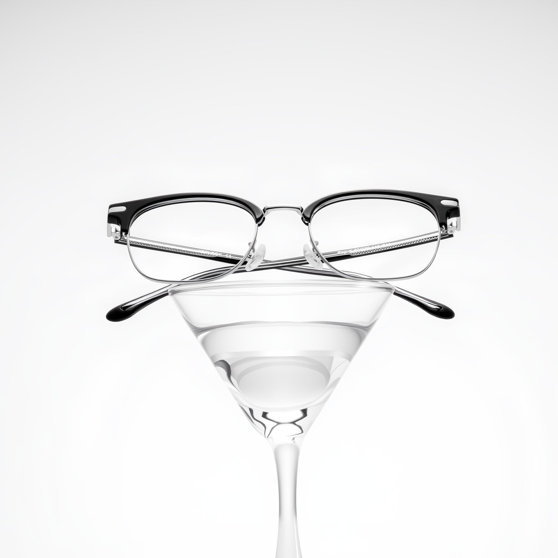 Lifestyle photography #1 of Raguti in Black/Silver with Clear Eyeglass Lenses
