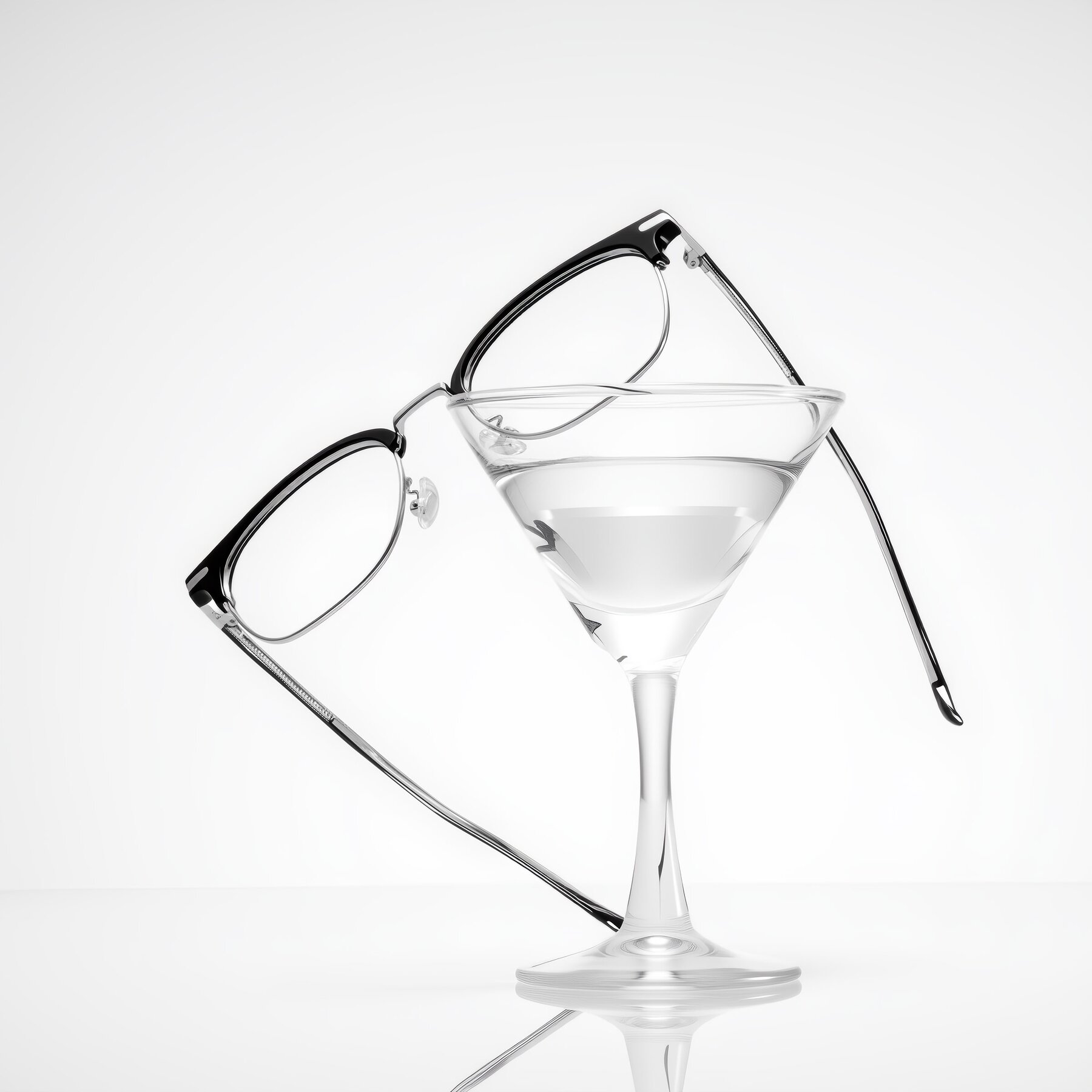 Lifestyle photography #2 of Raguti in Black/Silver with Clear Eyeglass Lenses