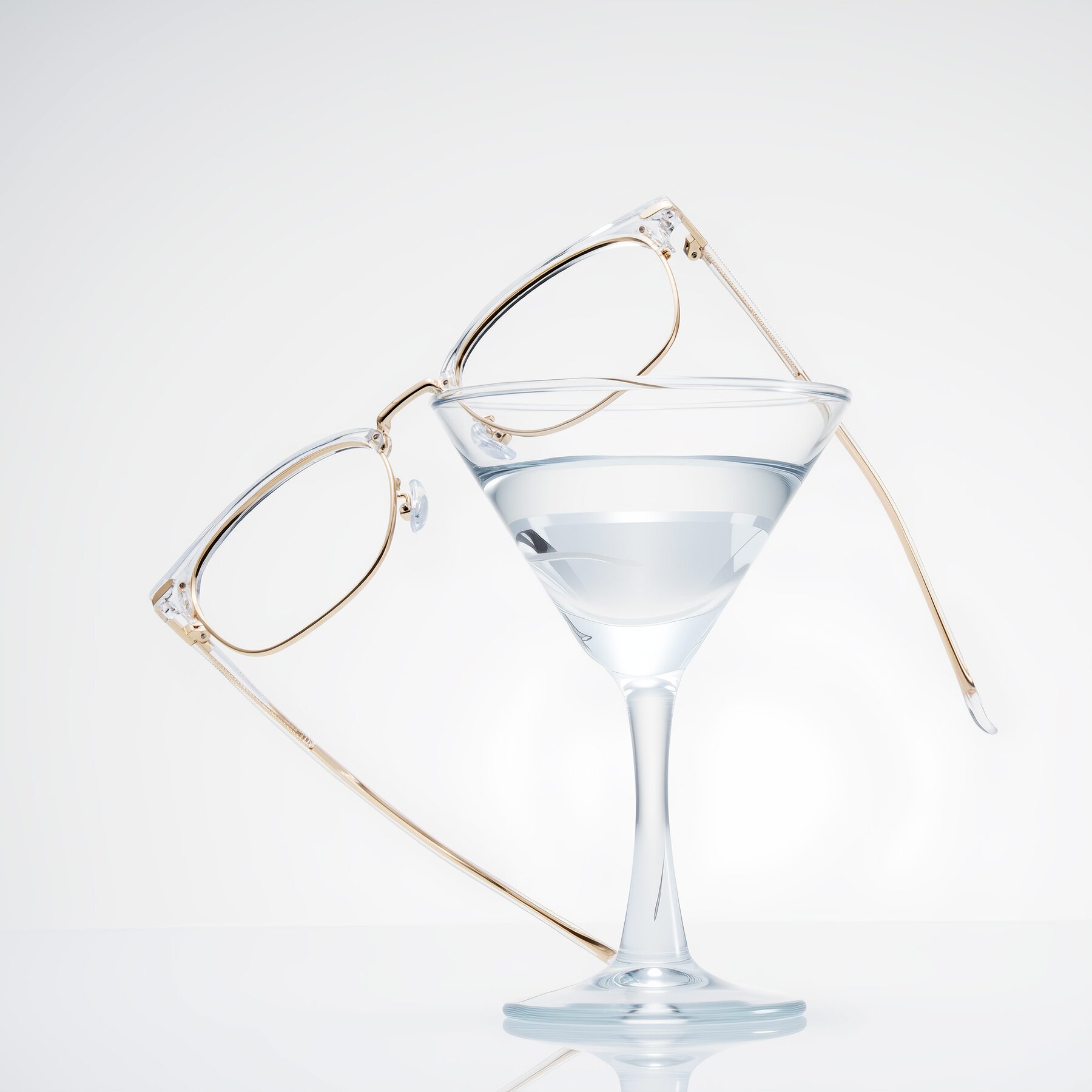 Lifestyle photography #1 of Raguti in Clear/Gold with Clear Eyeglass Lenses