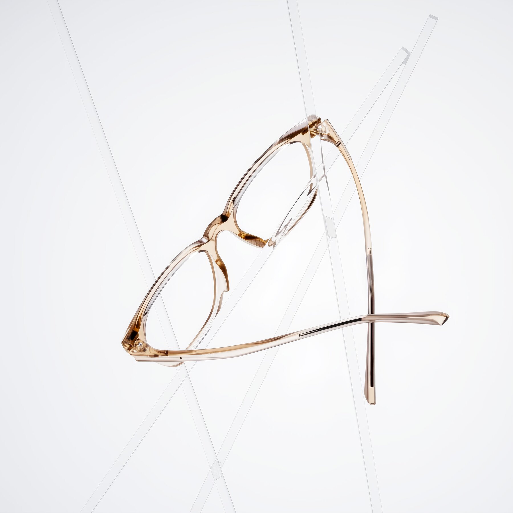 Lifestyle photography #2 of Velek in Champagne with Clear Eyeglass Lenses