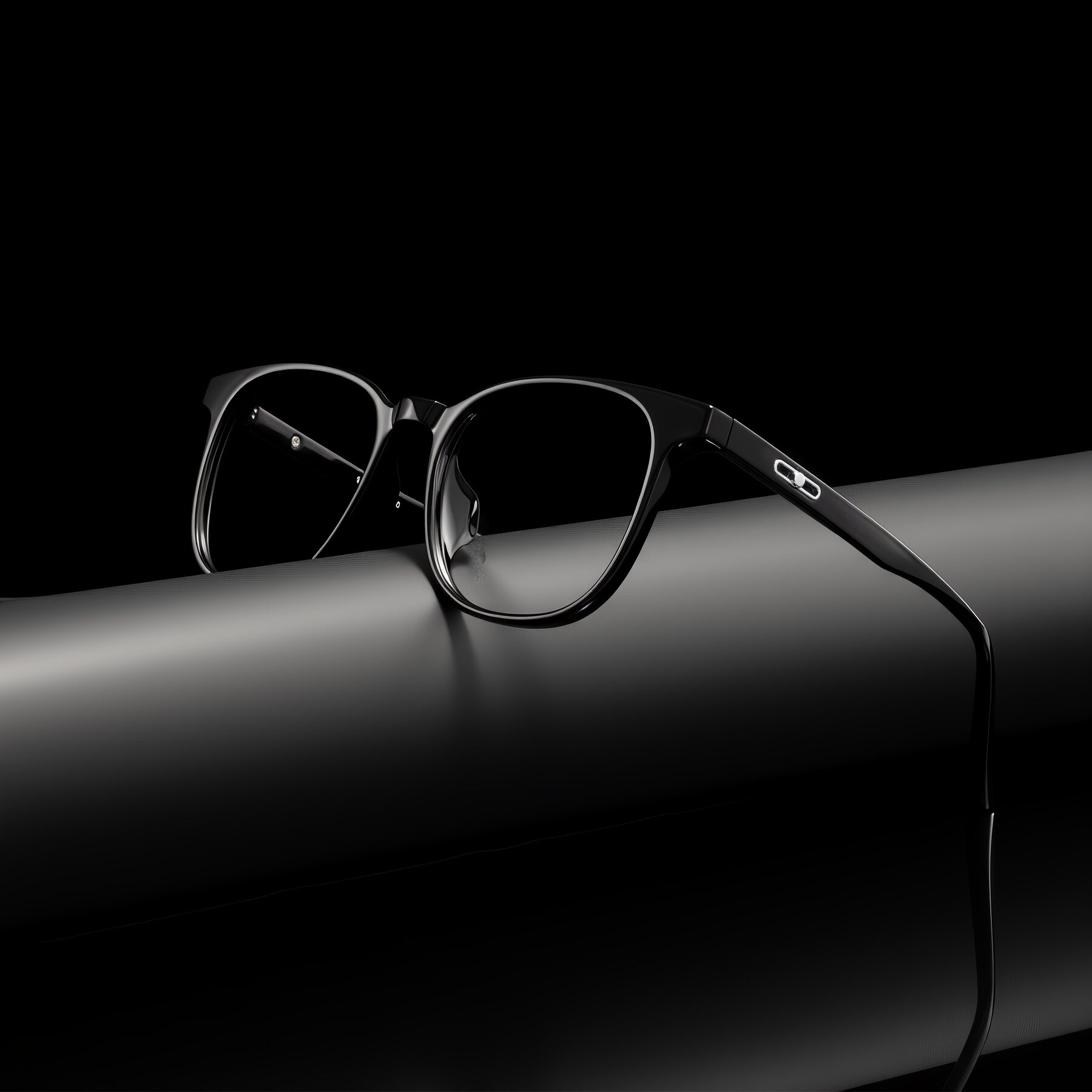 Lifestyle photography #2 of Ruhling in Black with Clear Eyeglass Lenses