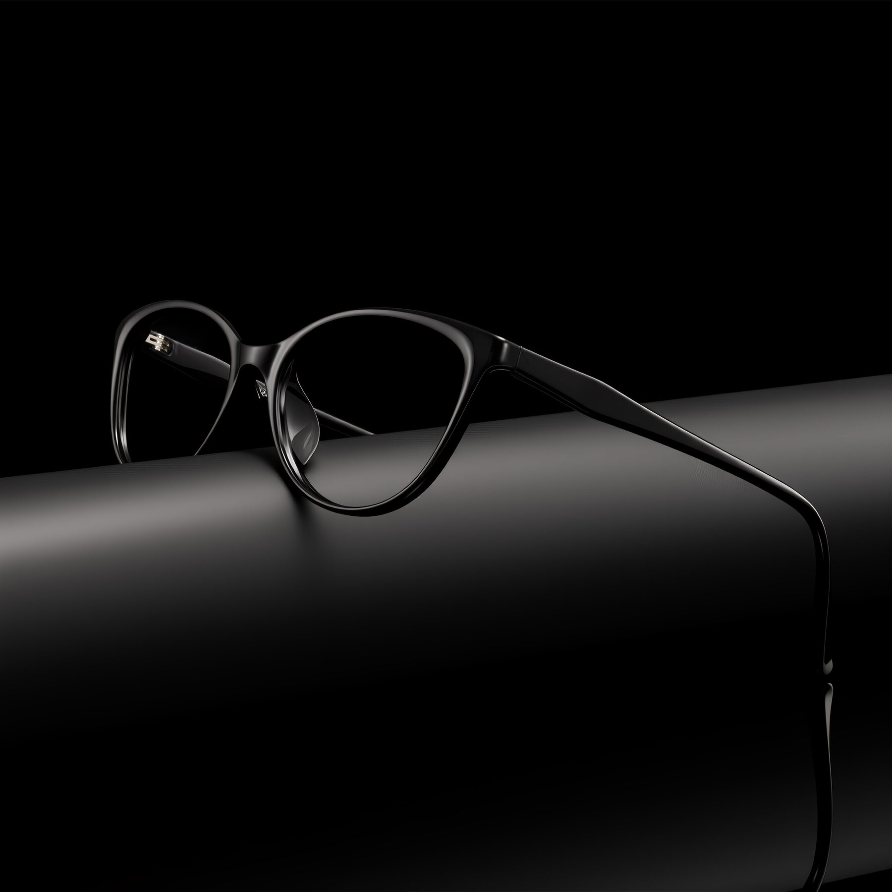 Lifestyle photography #1 of Hickman in Black with Clear Eyeglass Lenses