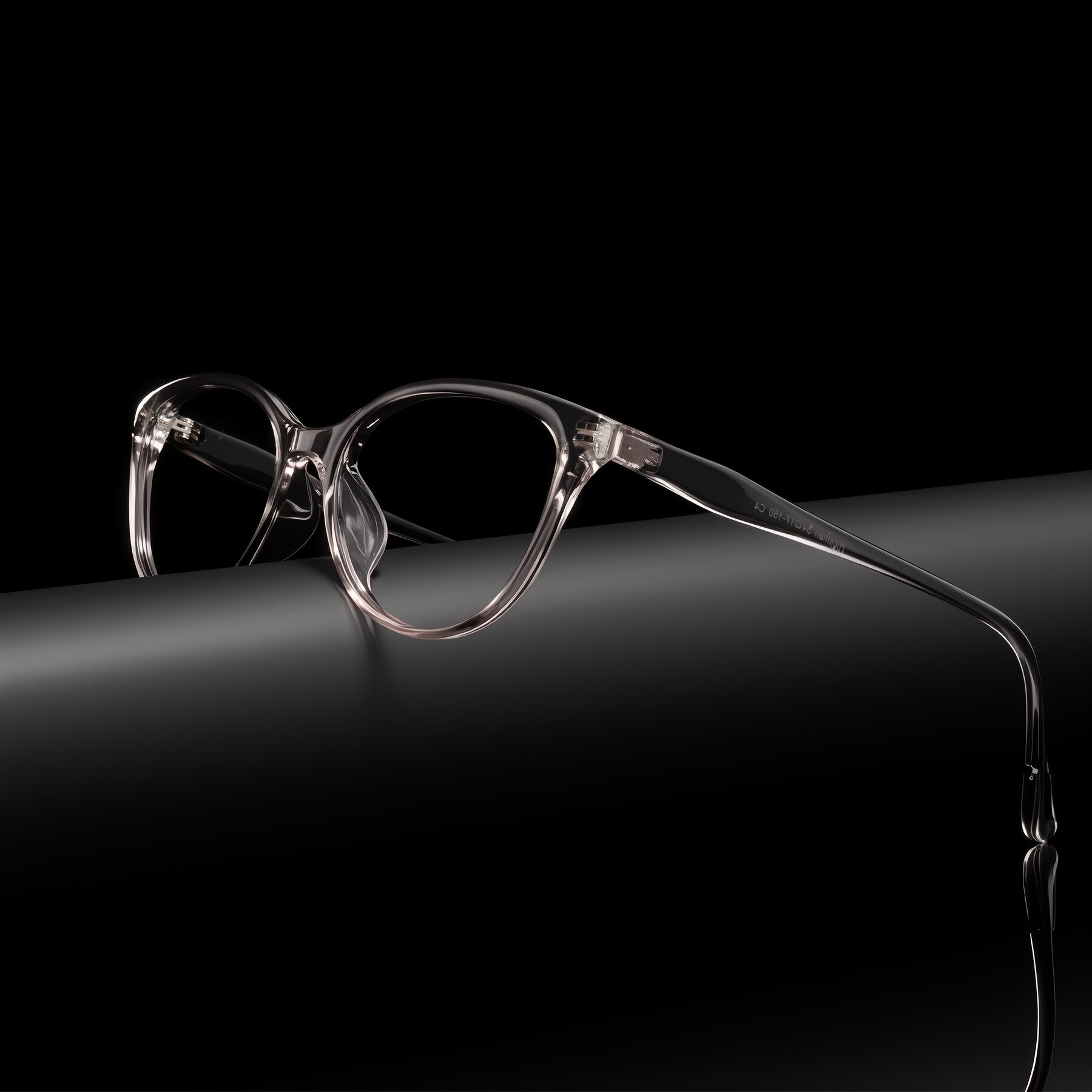 Lifestyle photography #1 of Hickman in Gray/Light Pink with Clear Eyeglass Lenses