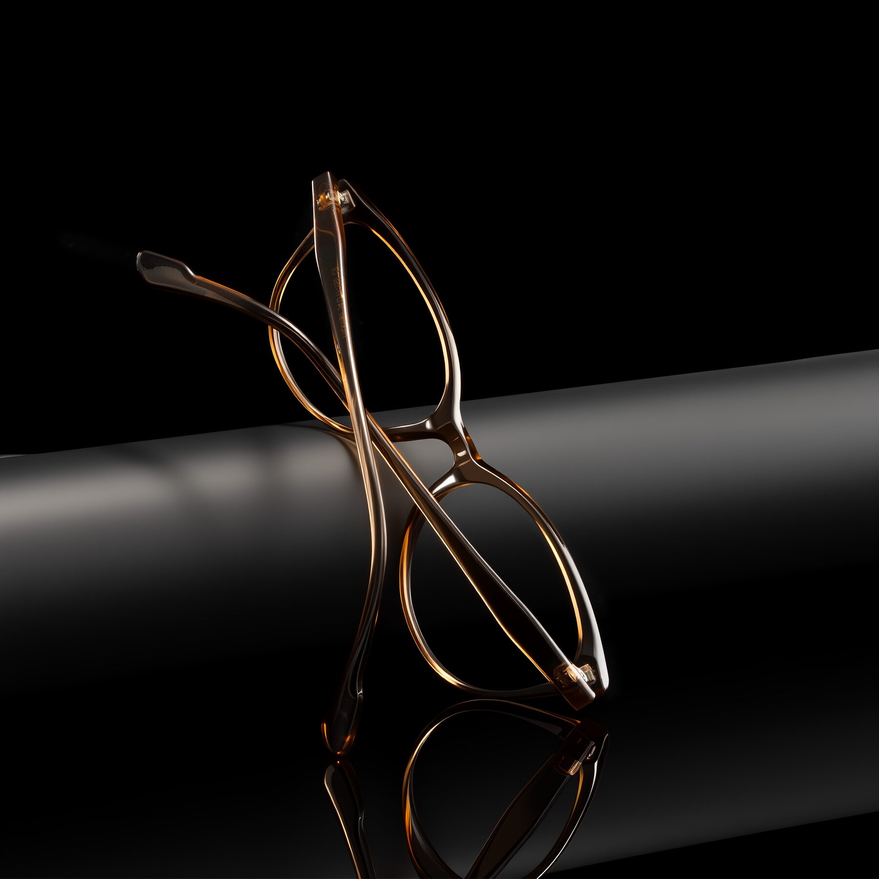 Lifestyle photography #2 of Hickman in Brown with Clear Eyeglass Lenses