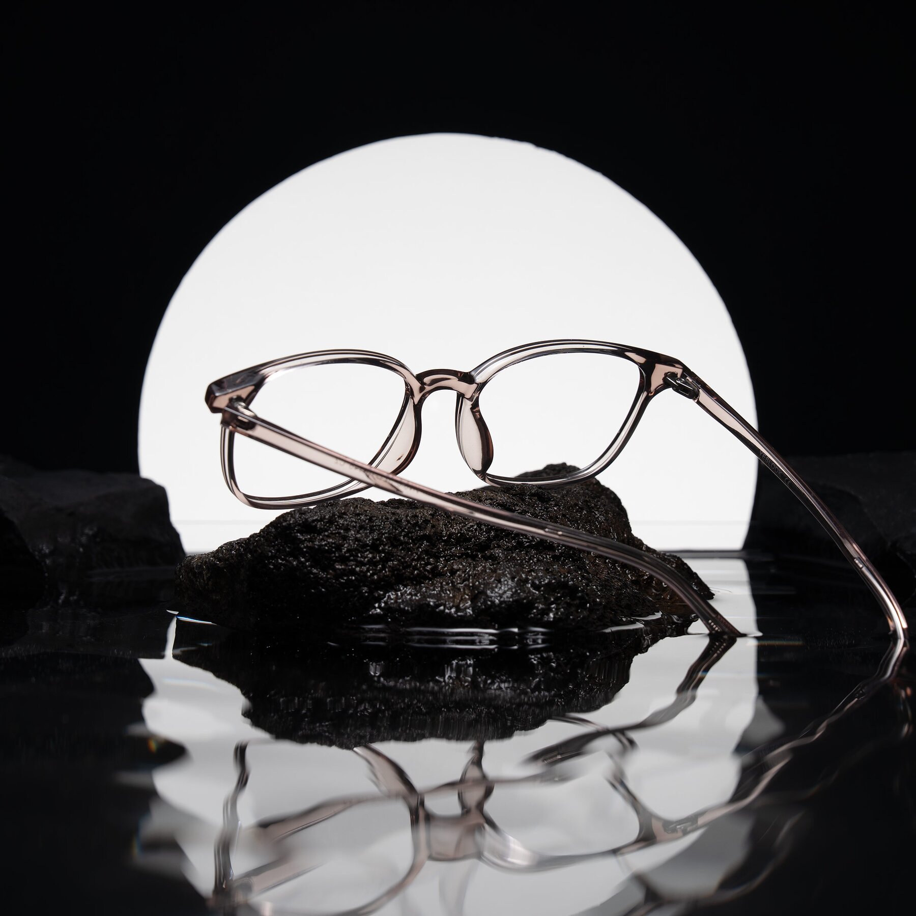 Lifestyle photography #2 of Vivolo in Blush Brown with Clear Eyeglass Lenses
