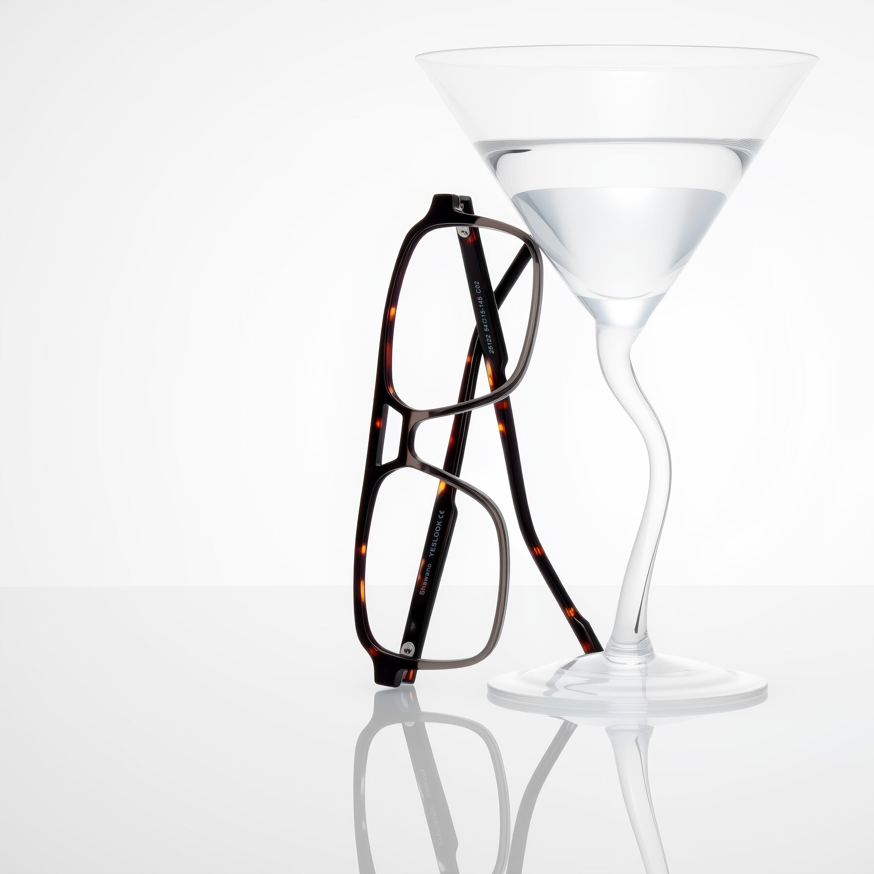 Lifestyle photography #1 of Shawano in Tortoise/Transparent Gray with Clear Reading Eyeglass Lenses