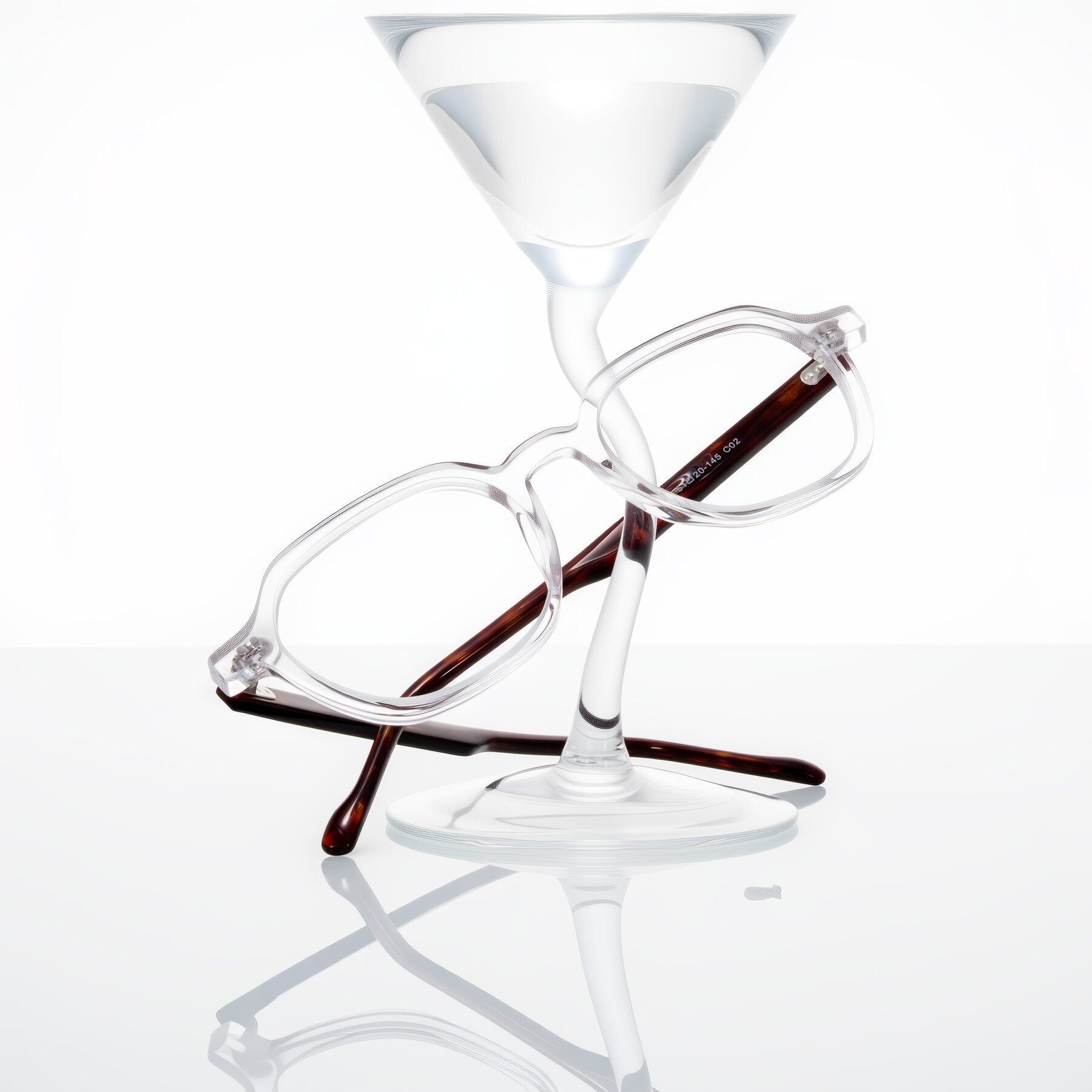 Lifestyle photography #2 of Electra in Clear/Tortoise with Clear Blue Light Blocking Lenses