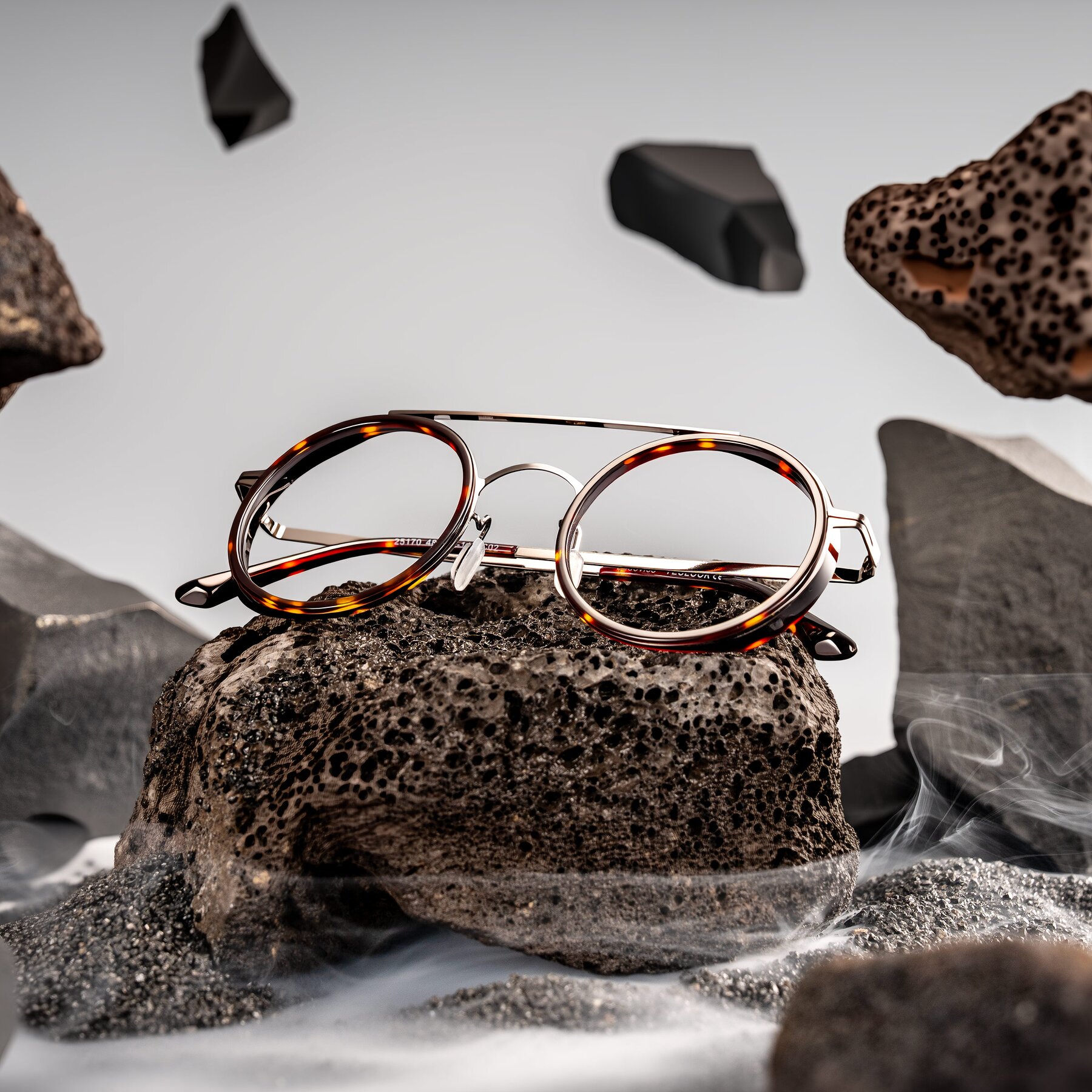 Lifestyle photography #1 of Lodovico in Tortoise with Clear Eyeglass Lenses