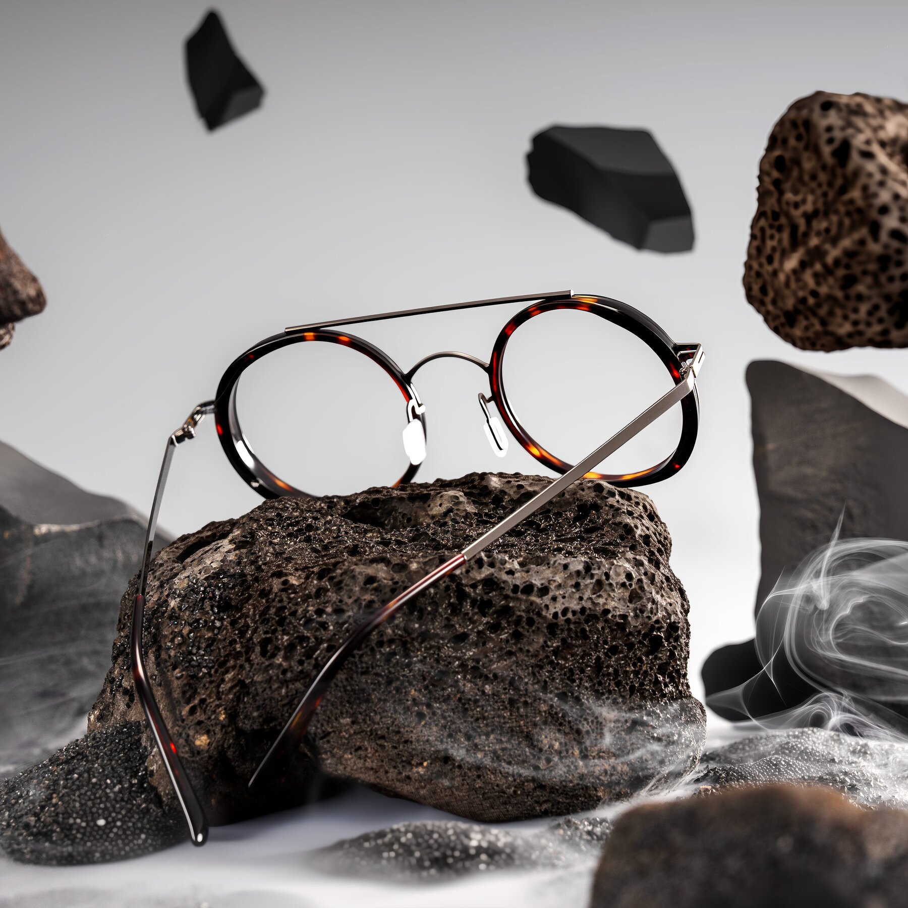 Lifestyle photography #2 of Lodovico in Tortoise with Clear Eyeglass Lenses