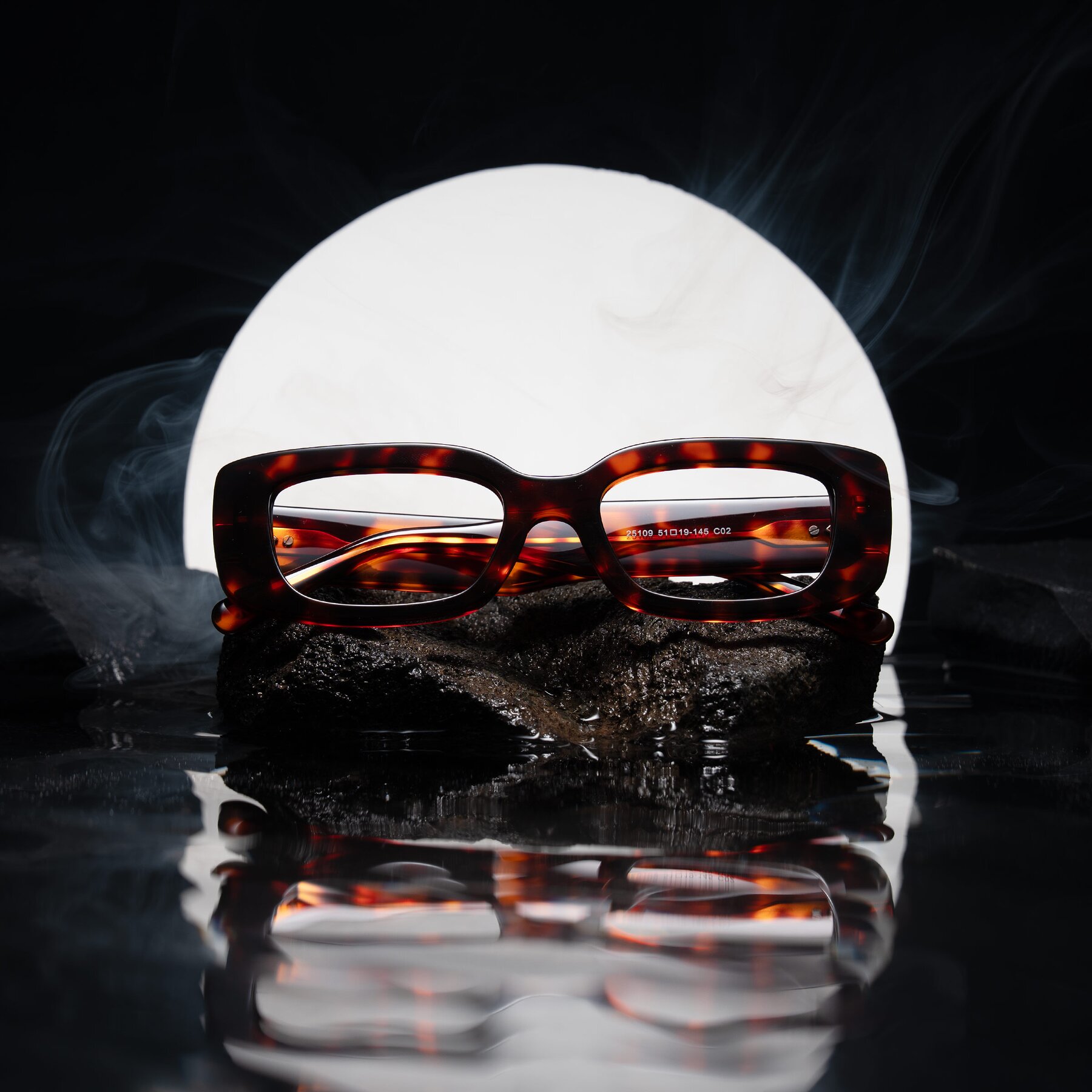 Lifestyle photography #1 of Pythias in Tortoise with Clear Eyeglass Lenses