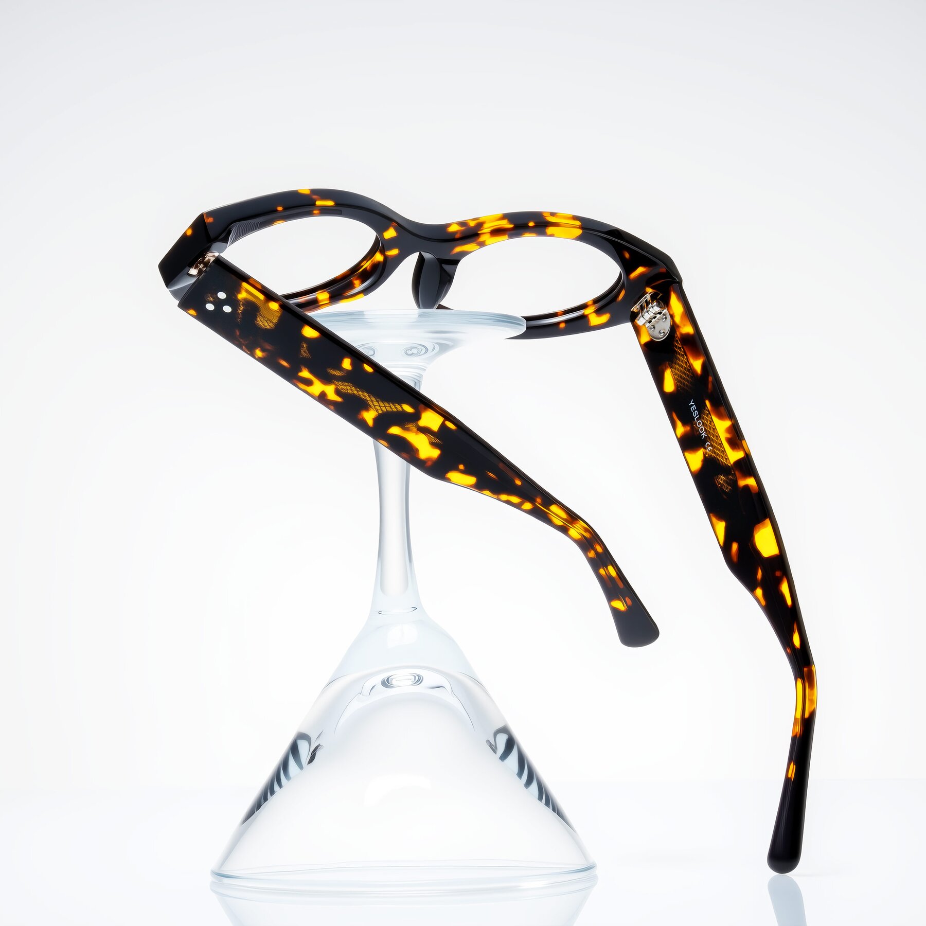 Lifestyle photography #2 of Begonia in Tortoise with Clear Eyeglass Lenses