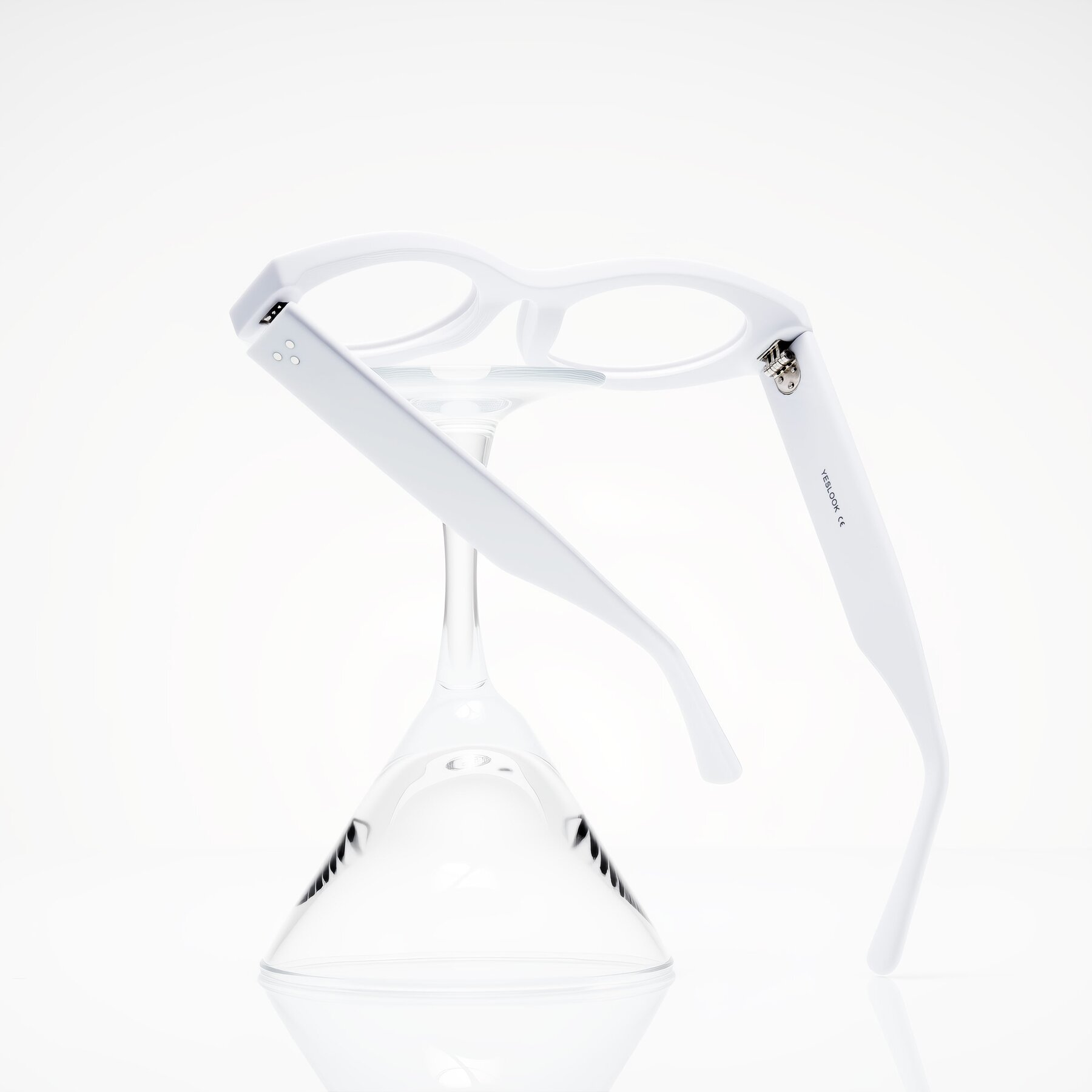 Lifestyle photography #2 of Begonia in White with Clear Eyeglass Lenses