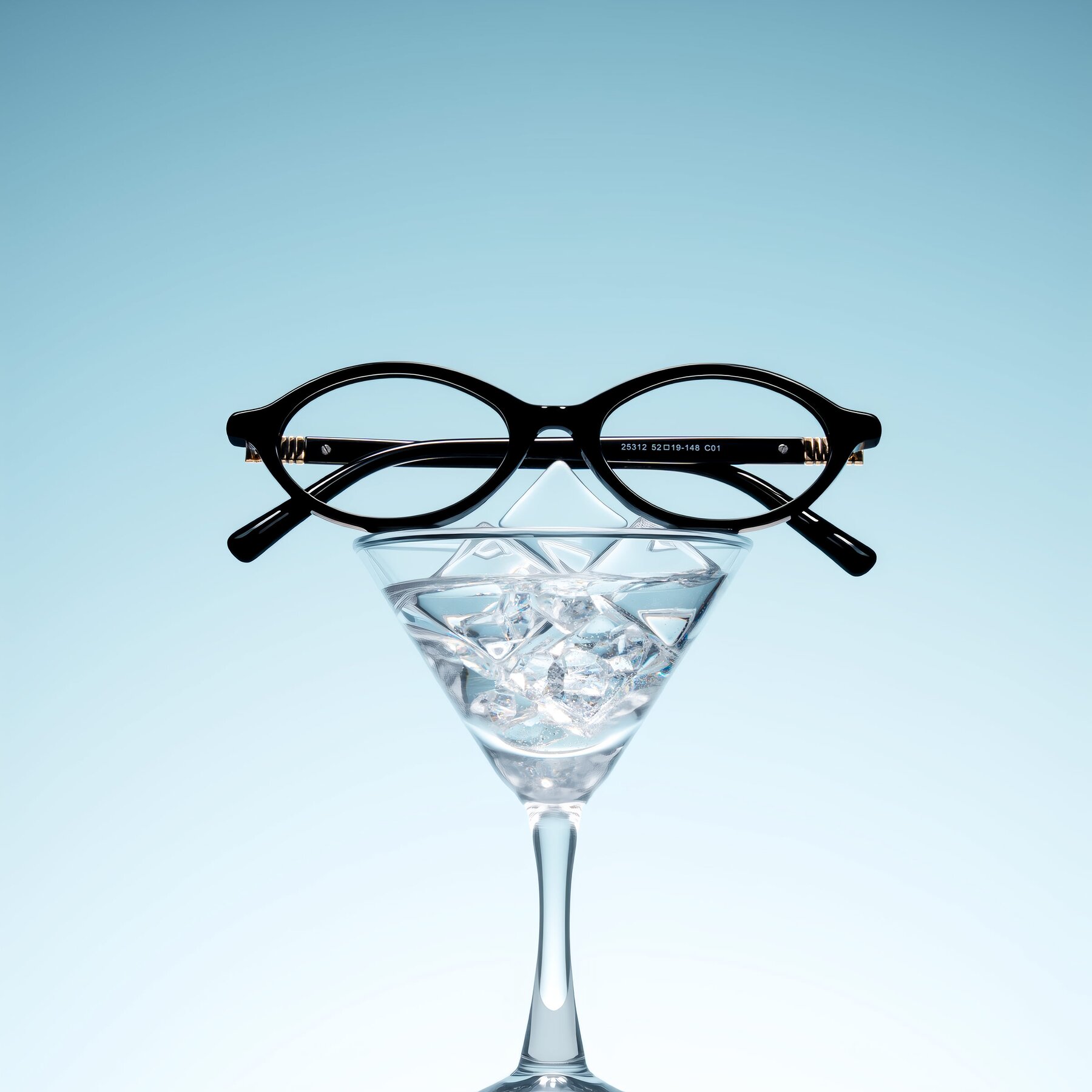 Lifestyle photography #1 of Noelle in Black with Clear Eyeglass Lenses