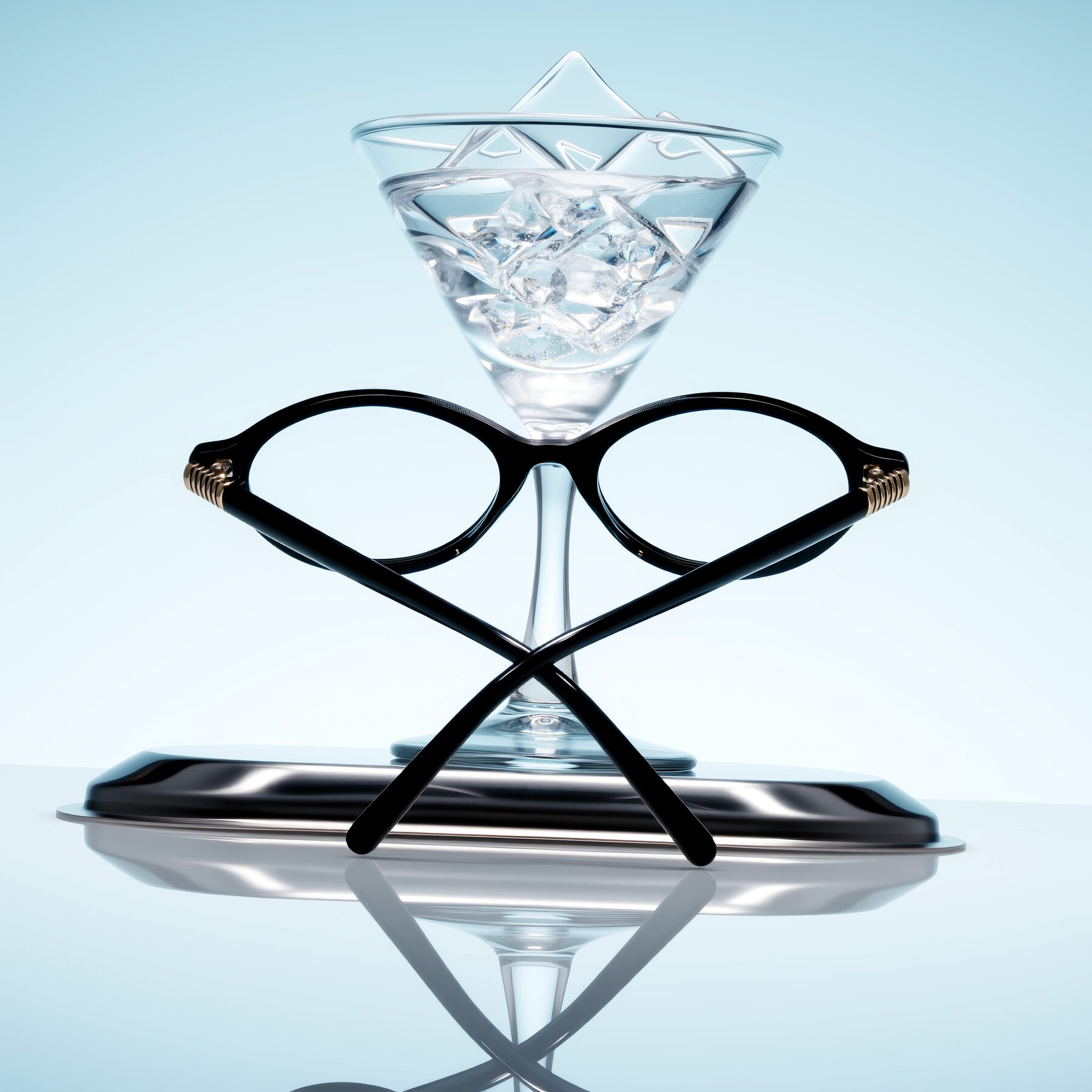 Lifestyle photography #2 of Noelle in Black with Clear Eyeglass Lenses