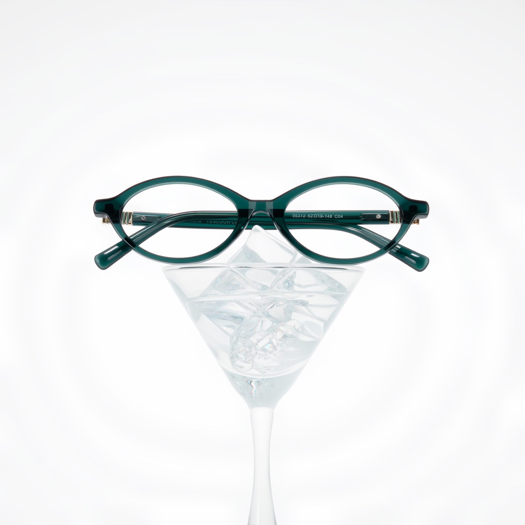 Lifestyle photography #2 of Noelle in Emerald Green with Clear Eyeglass Lenses