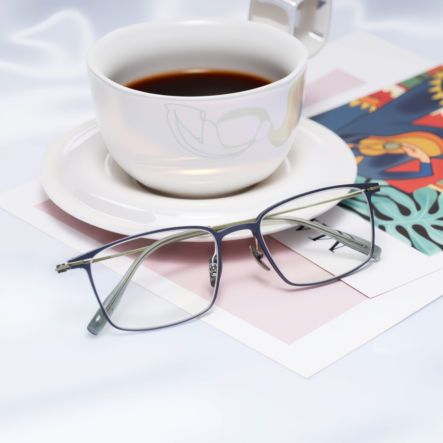 Men's lifestyle photography #2 of Ayla in Gray/Green with Clear Eyeglass Lenses
