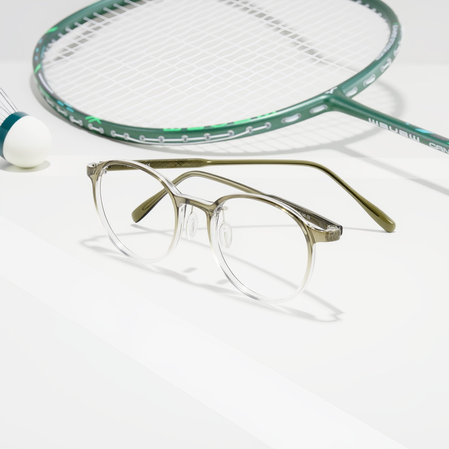 Lifestyle photography #2 of Durrell in Brown/Clear with Clear Eyeglass Lenses
