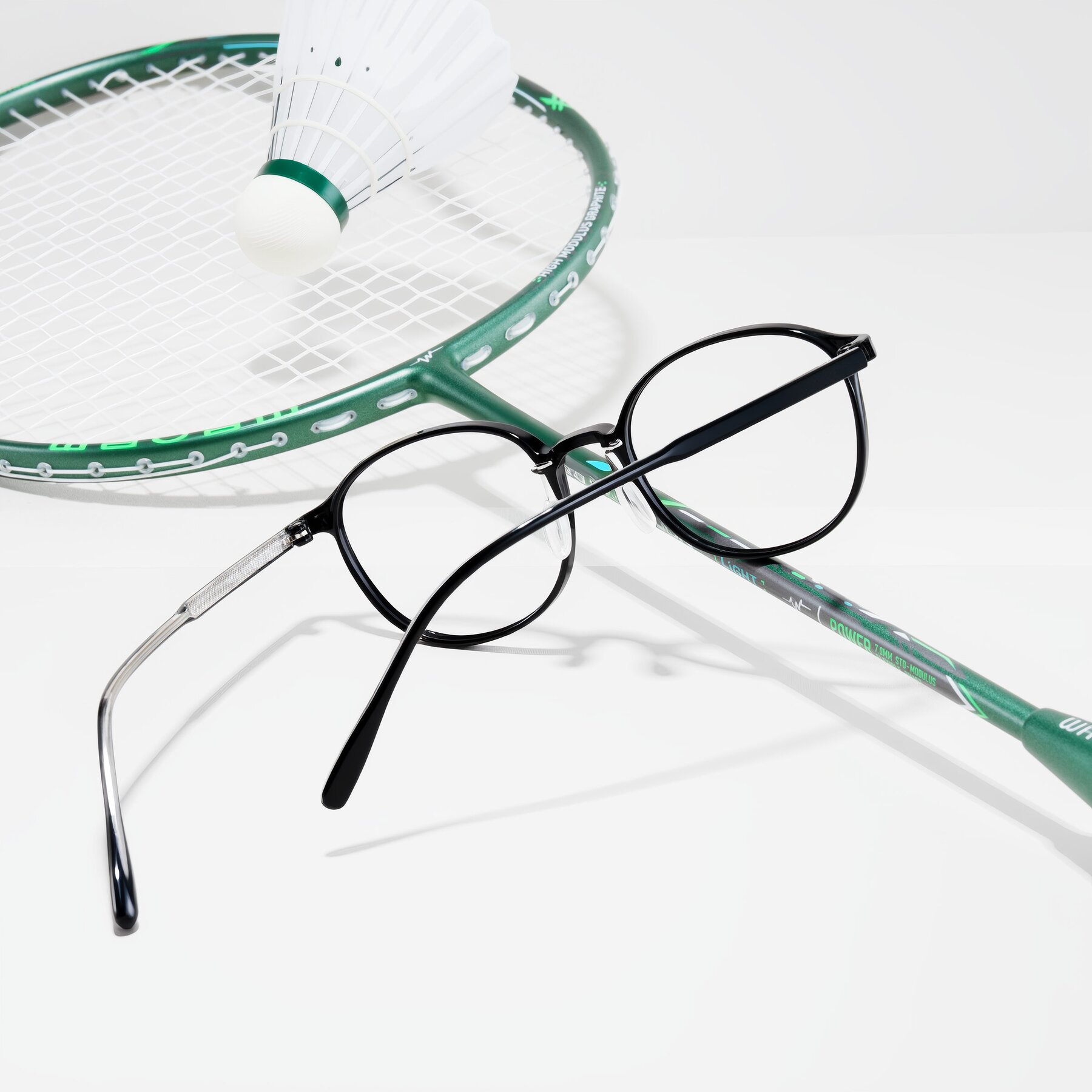 Lifestyle photography #1 of Vessani in Black with Clear Eyeglass Lenses