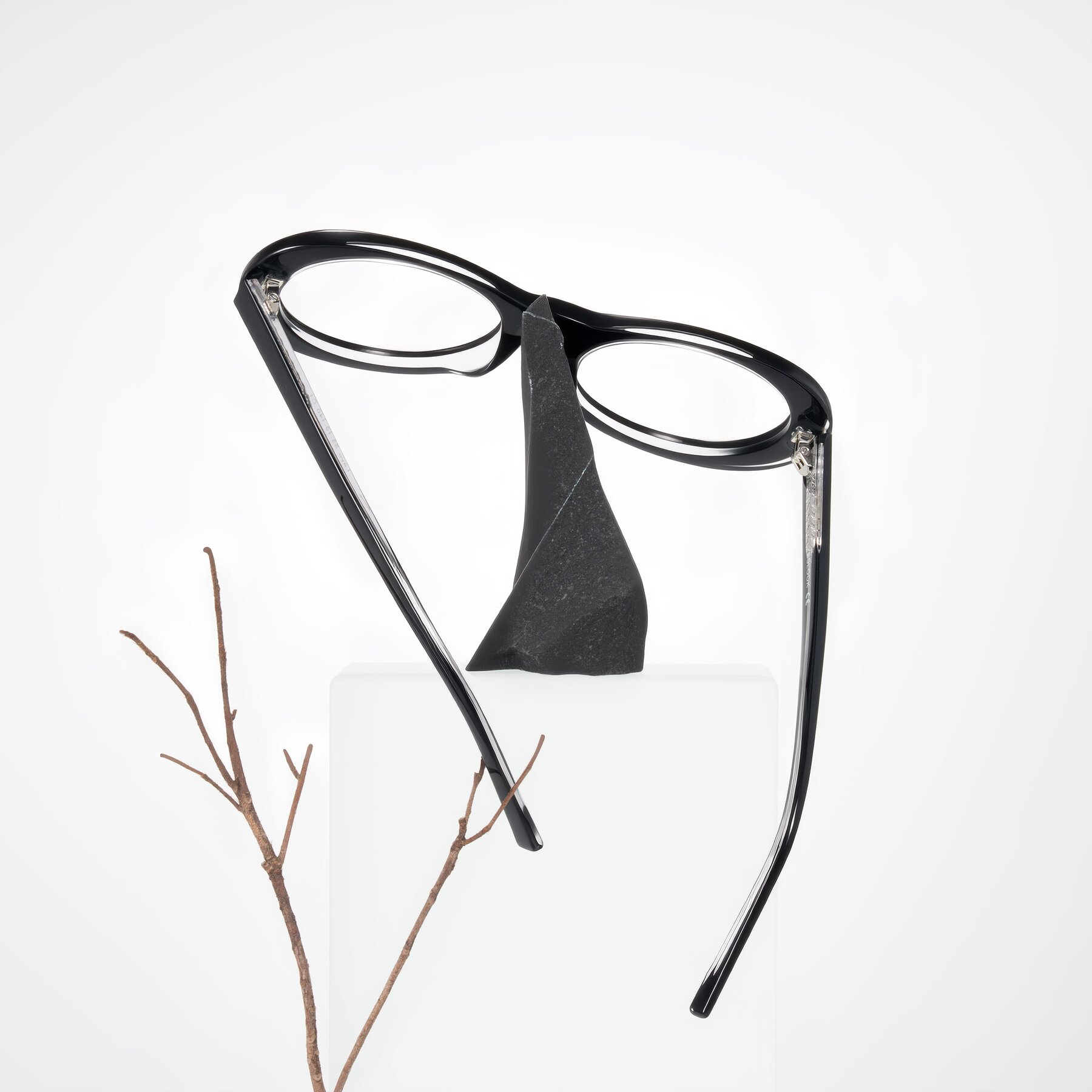 Lifestyle photography #2 of Layo in Black/Clear with Clear Blue Light Blocking Lenses