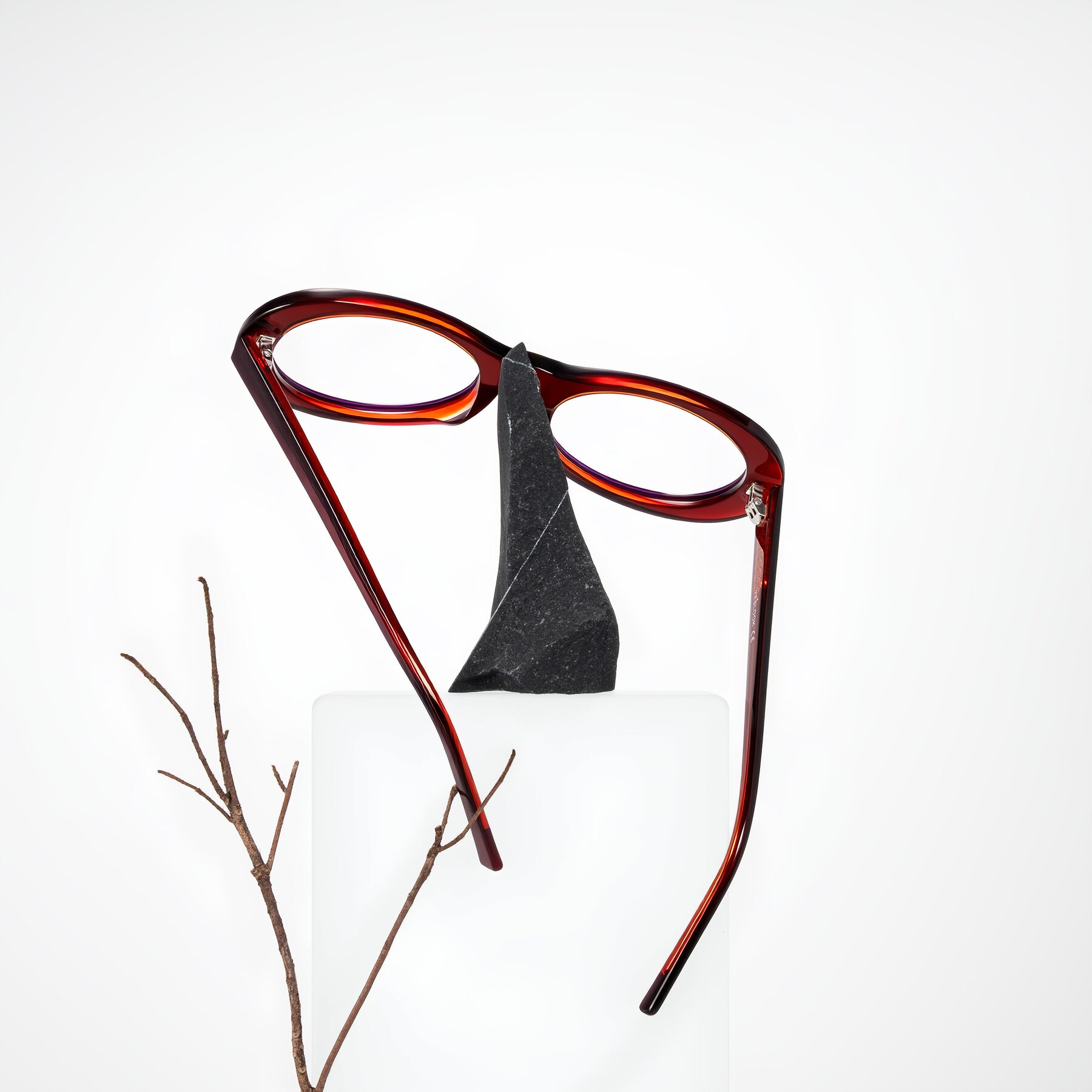 Lifestyle photography #2 of Layo in Wine with Clear Blue Light Blocking Lenses