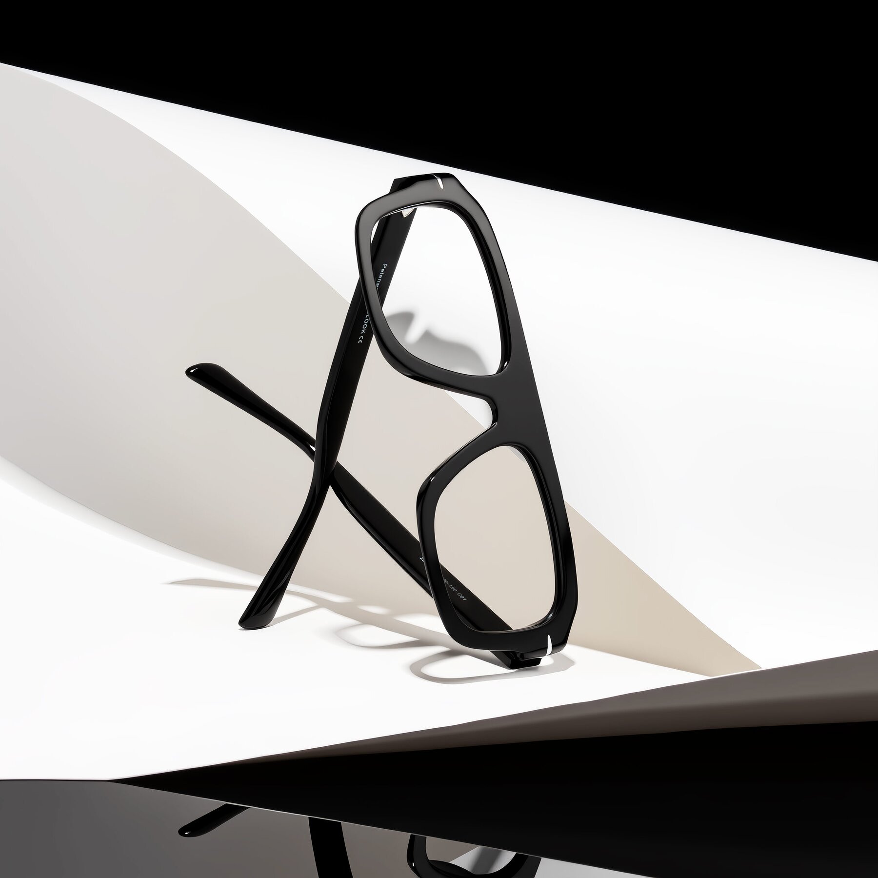 Lifestyle photography #1 of Petenwell in Black with Clear Eyeglass Lenses