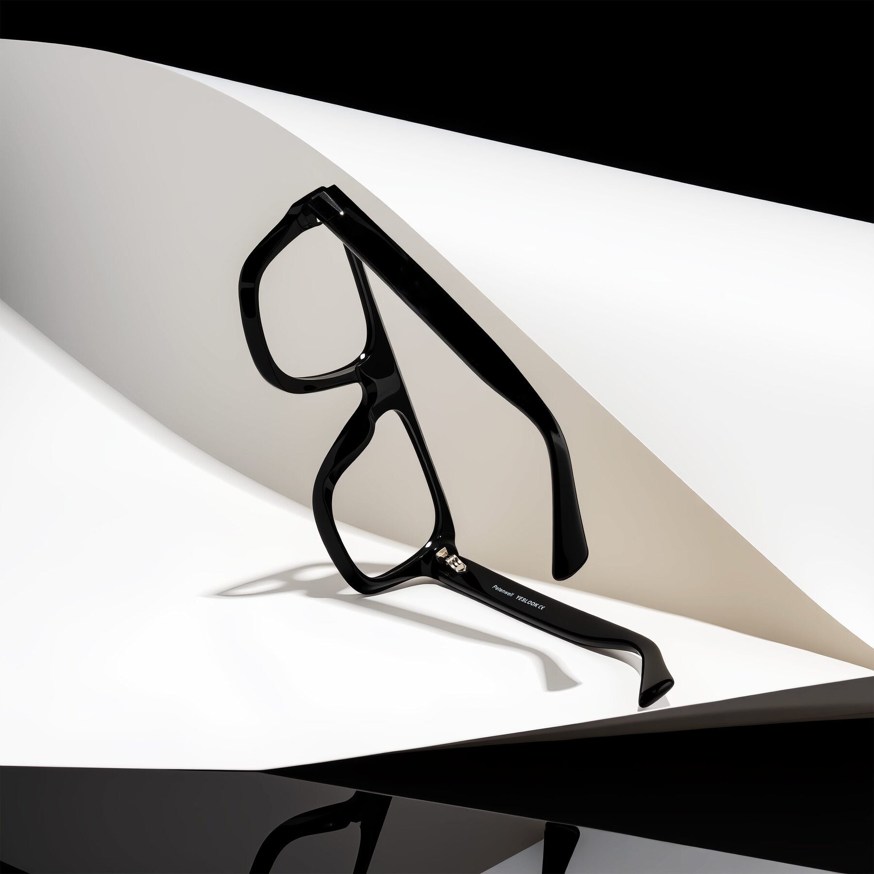 Lifestyle photography #2 of Petenwell in Black with Clear Eyeglass Lenses