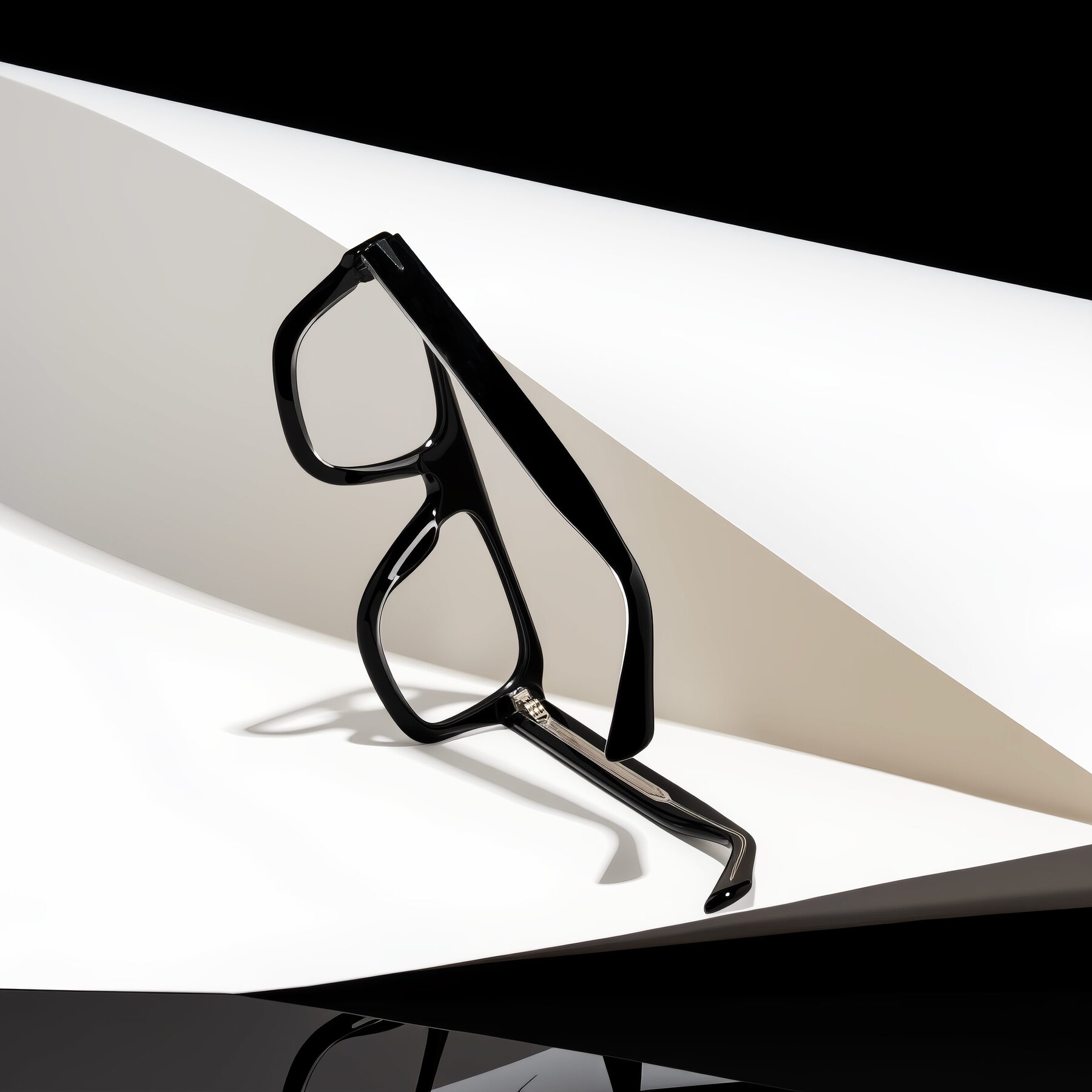 Lifestyle photography #2 of Petenwell in Black/Clear with Clear Eyeglass Lenses
